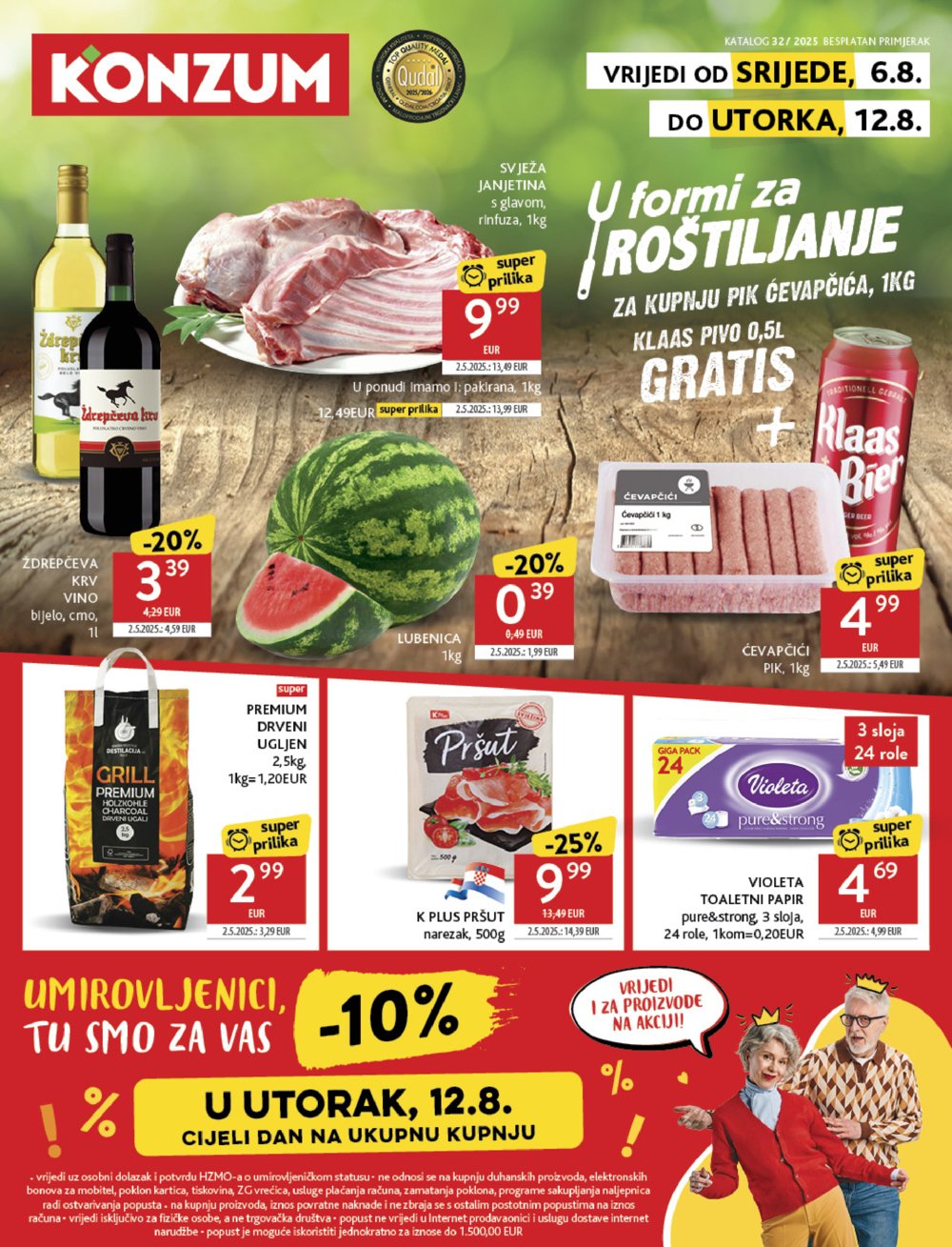 Konzum katalog akcija 06.08.-12.08.2025.