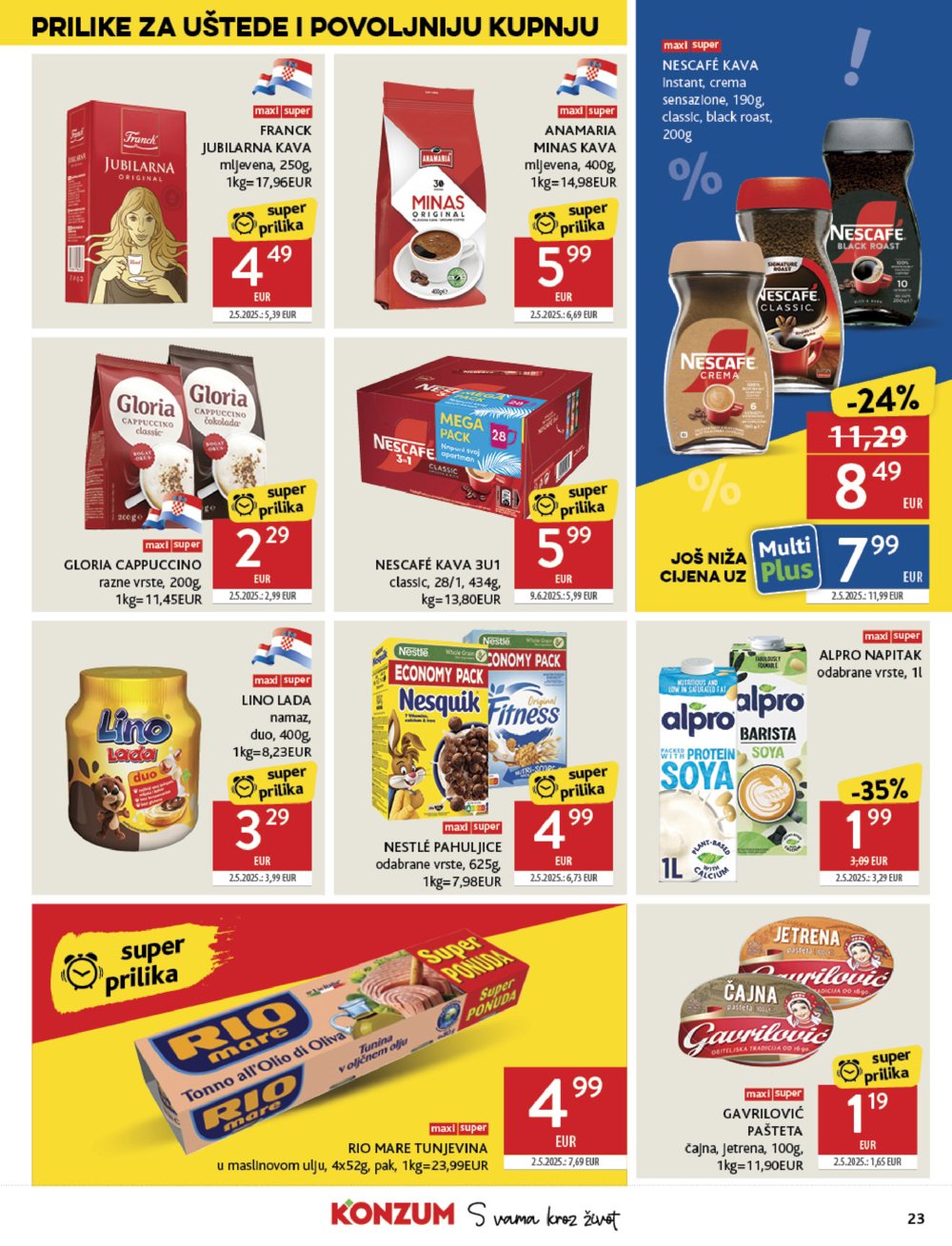 Konzum katalog akcija 06.08.-12.08.2025.