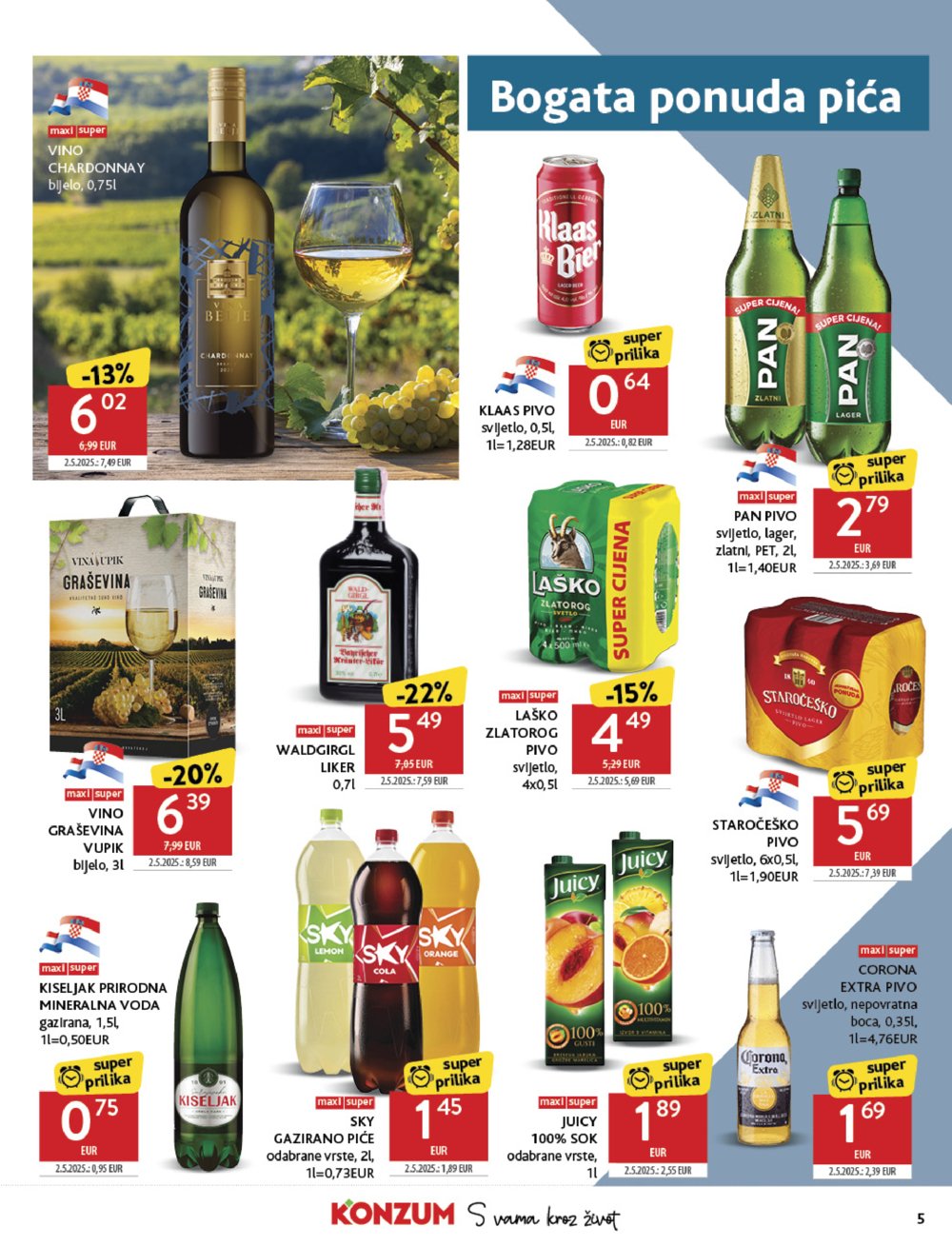 Konzum katalog akcija 06.08.-12.08.2025.
