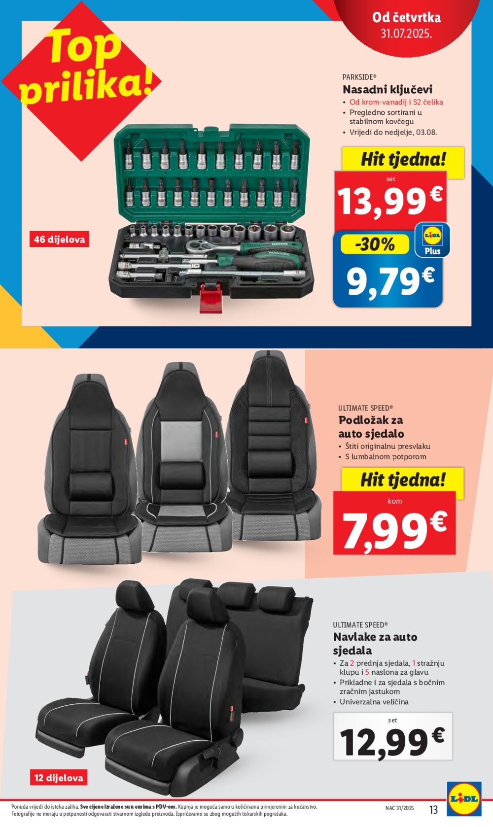 Lidl katalog Super ponuda od četvrtka 31.07. - 03.08.2025.