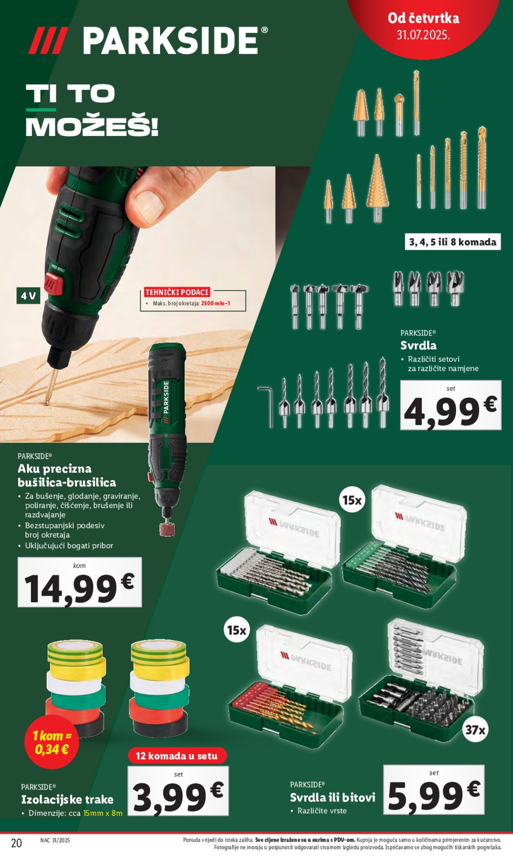 Lidl katalog Super ponuda od četvrtka 31.07. - 03.08.2025.
