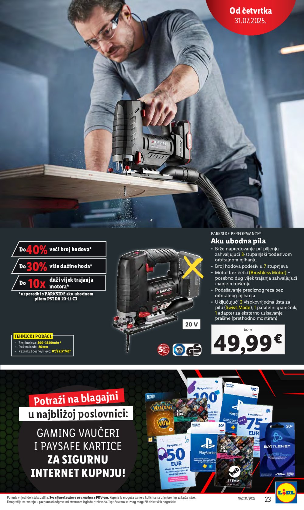 Lidl katalog Super ponuda od četvrtka 31.07. - 03.08.2025.