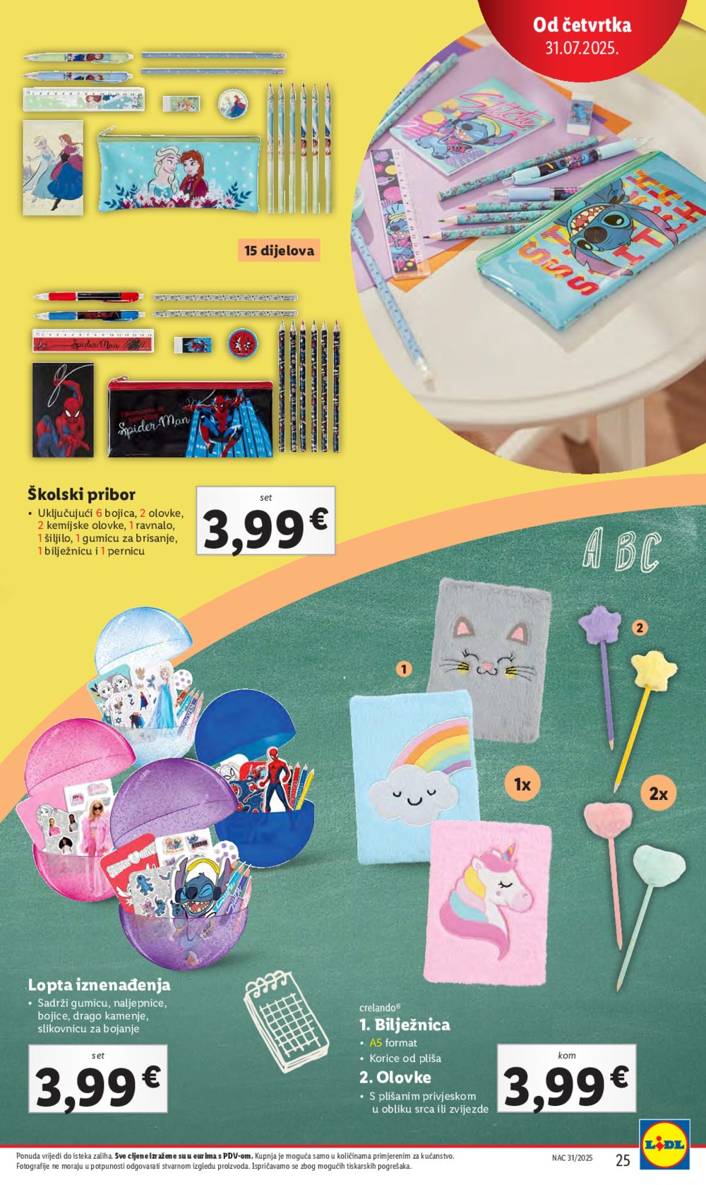 Lidl katalog Super ponuda od četvrtka 31.07. - 03.08.2025.