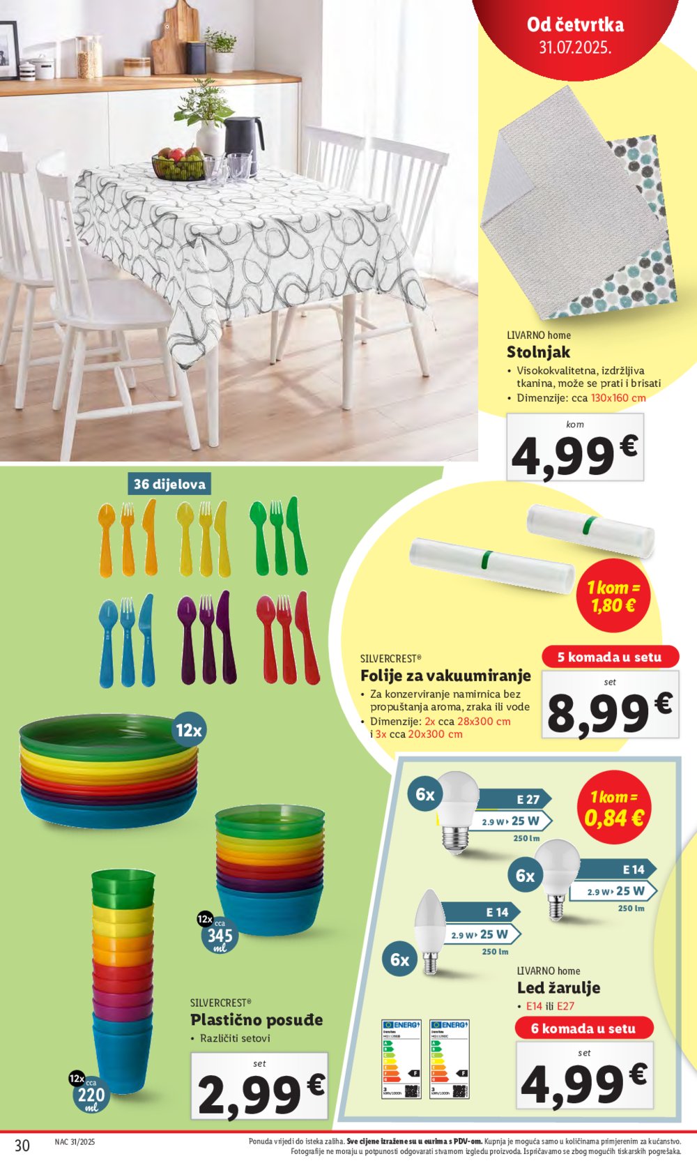 Lidl katalog Super ponuda od četvrtka 31.07. - 03.08.2025.
