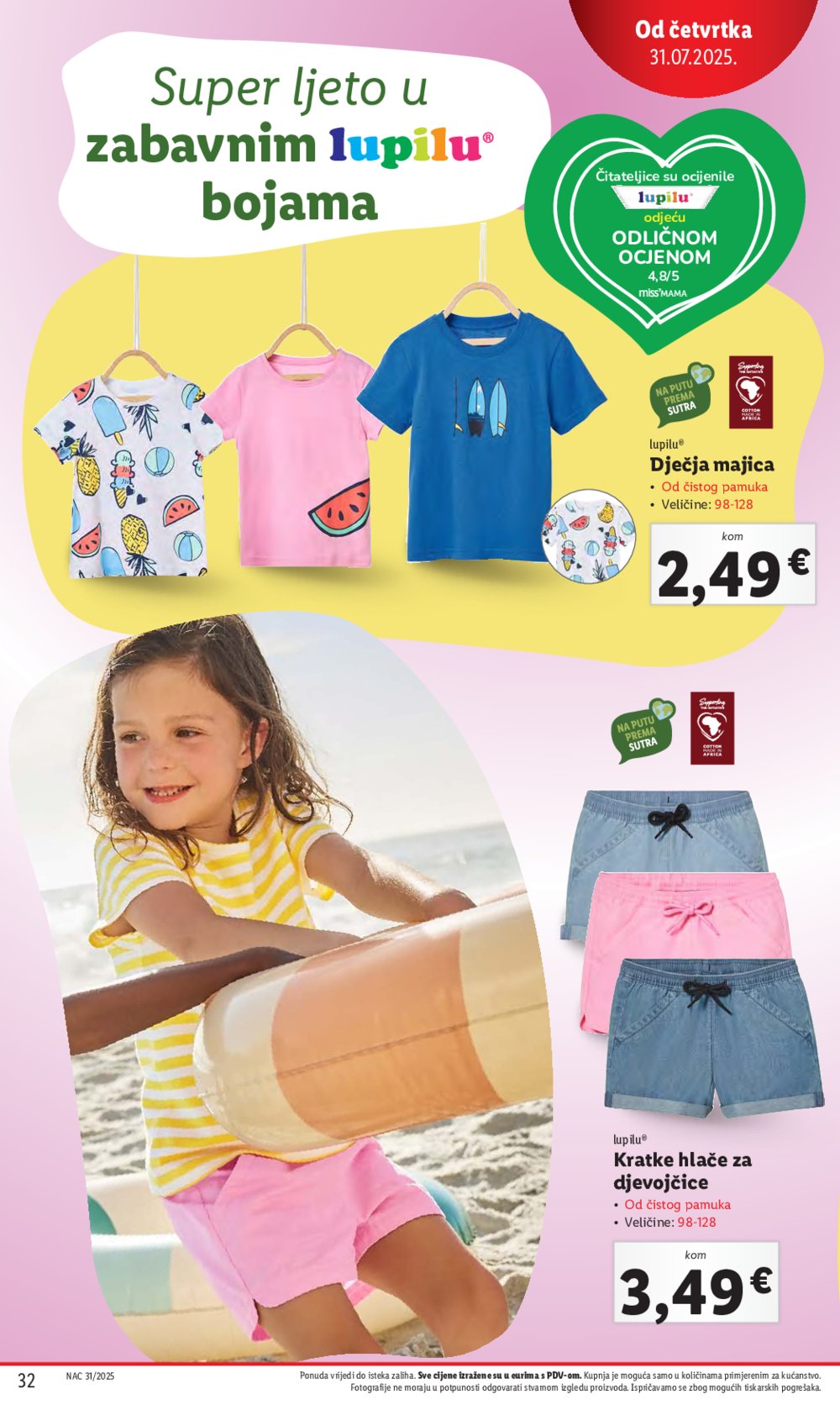 Lidl katalog Super ponuda od četvrtka 31.07. - 03.08.2025.