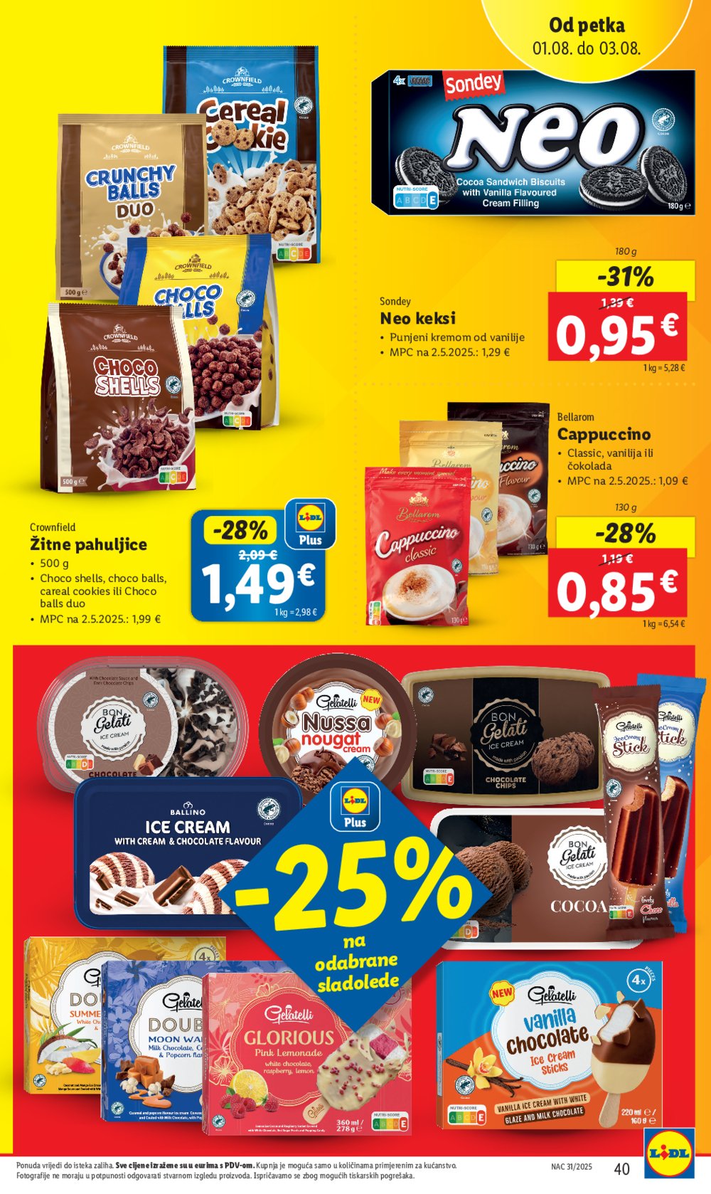 Lidl katalog Super ponuda od četvrtka 31.07. - 03.08.2025.