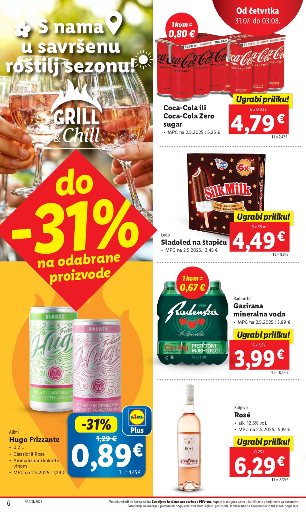 Lidl katalog Super ponuda od četvrtka 31.07. - 03.08.2025.