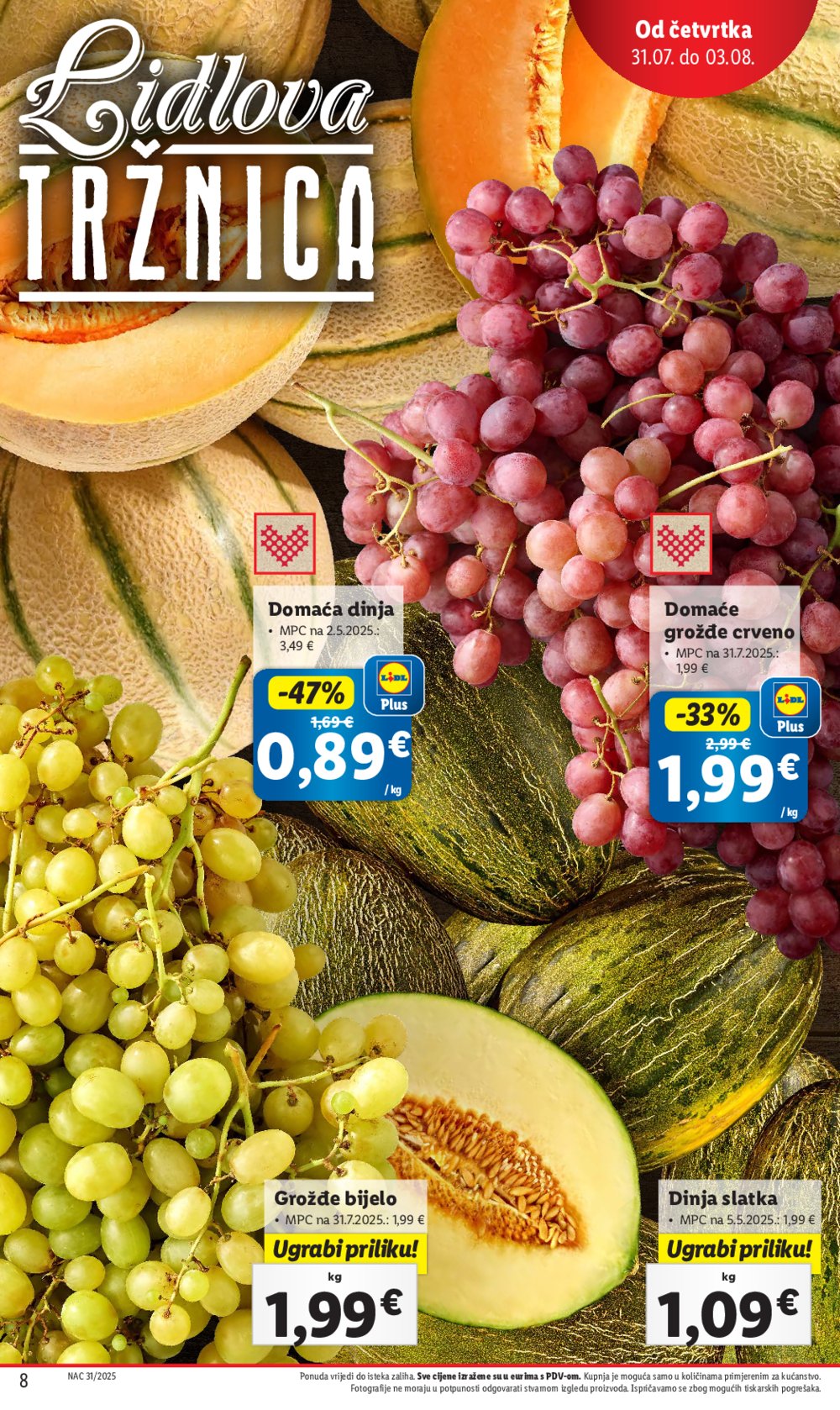 Lidl katalog Super ponuda od četvrtka 31.07. - 03.08.2025.