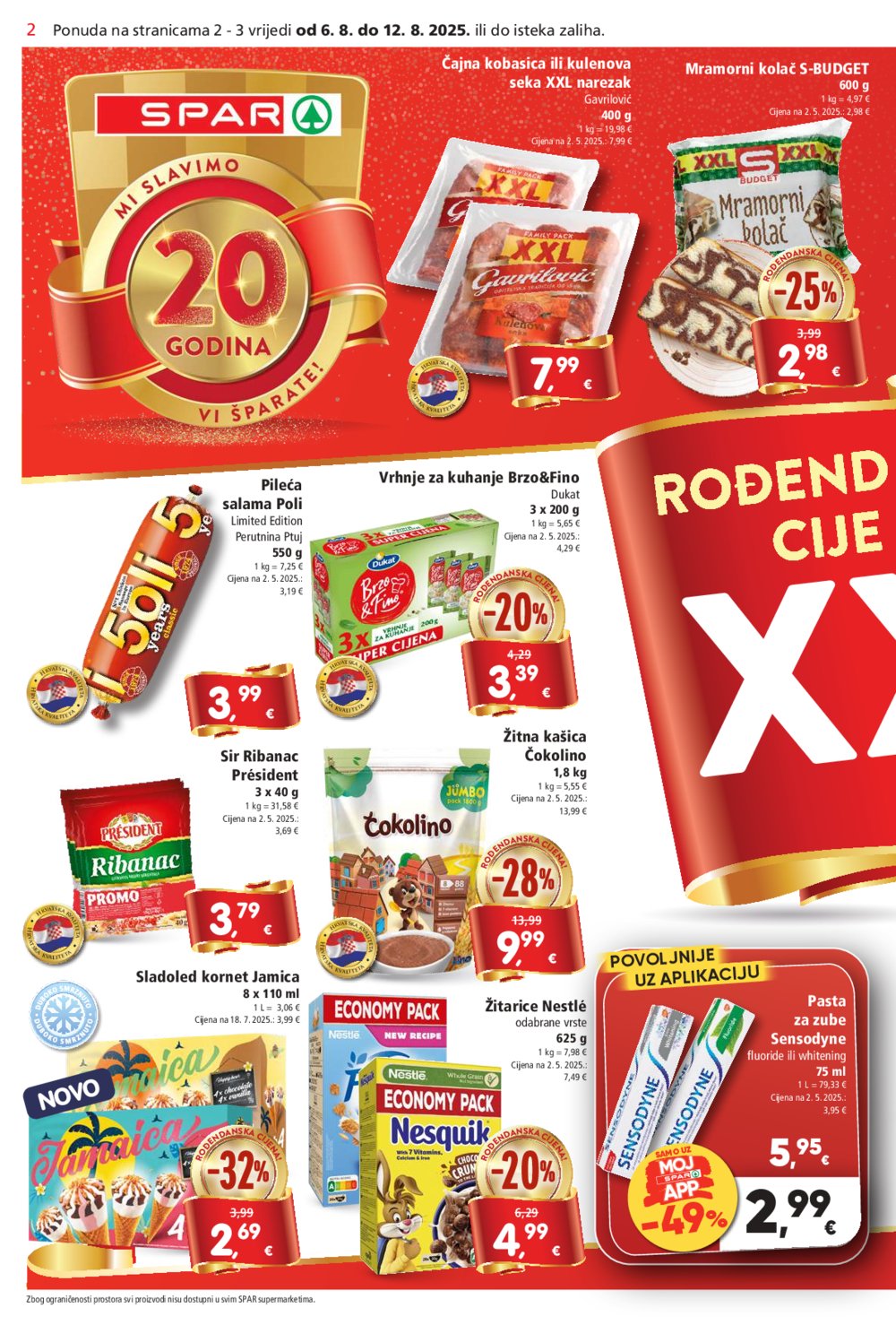 SPAR katalog Akcija 06.08.-12.08.2025.