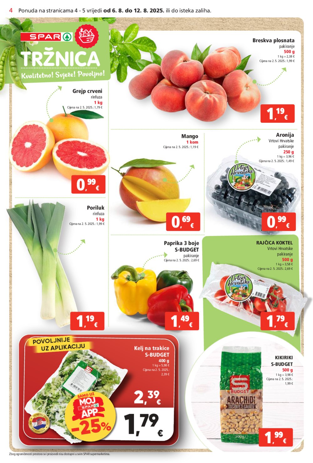 SPAR katalog Akcija 06.08.-12.08.2025.