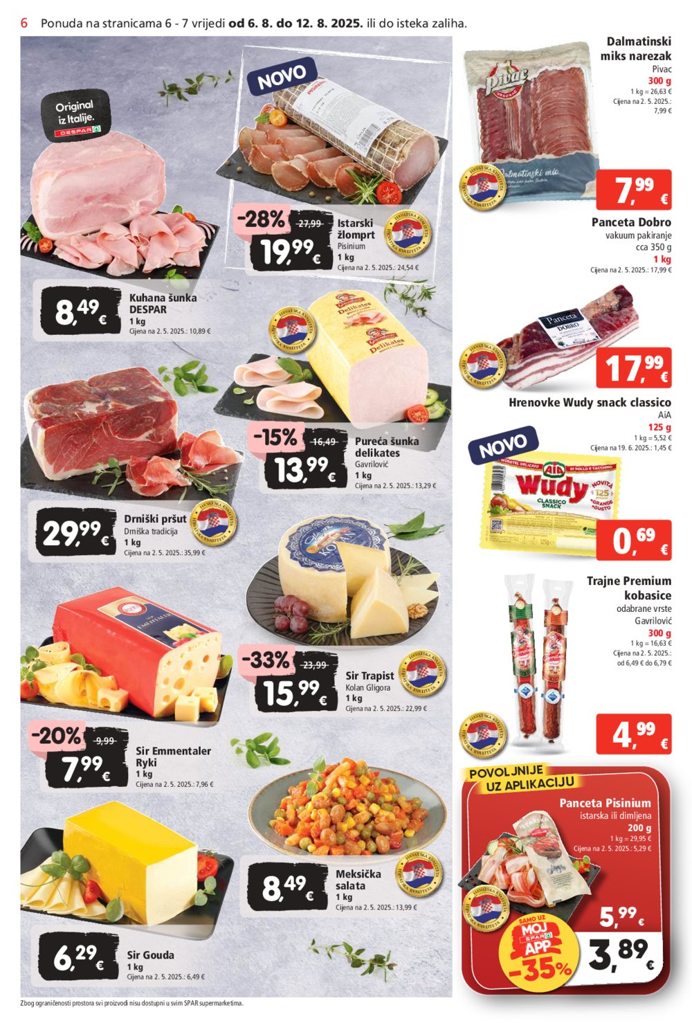 SPAR katalog Akcija 06.08.-12.08.2025.
