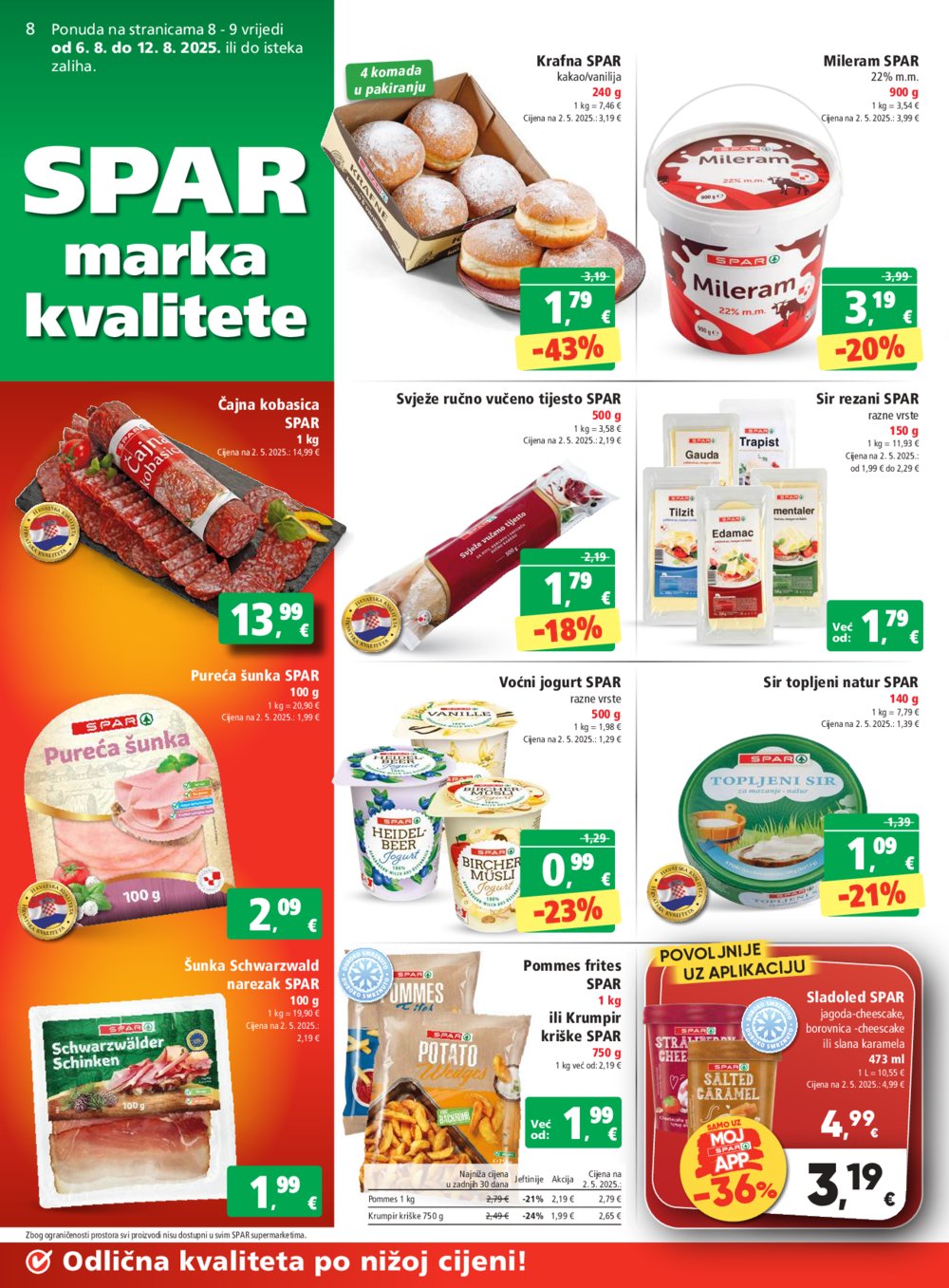 SPAR katalog Akcija 06.08.-12.08.2025.