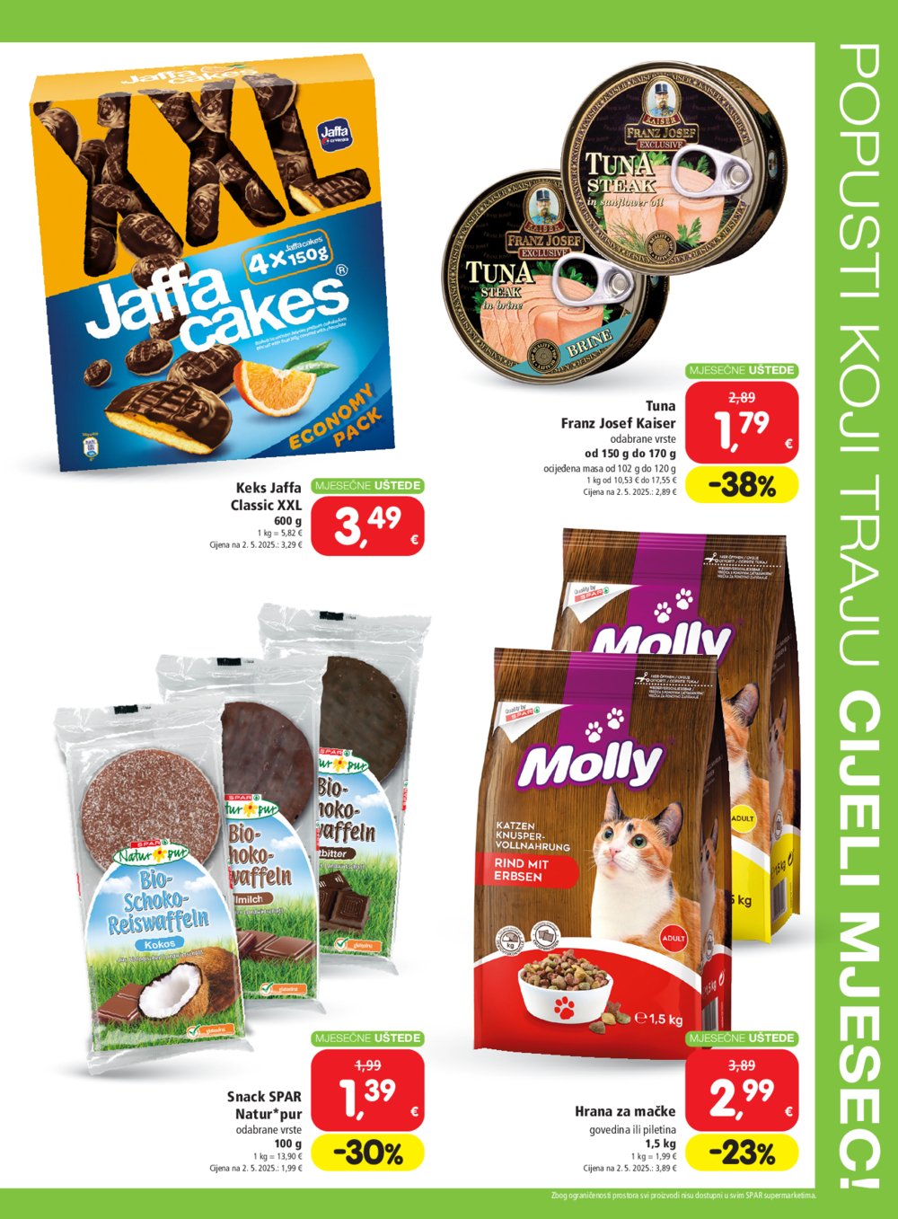 Spar mjesečne uštede katalog Akcija 06.08.-02.09.2025.