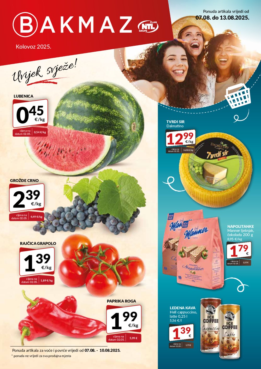 Bakmaz katalog Akcija 07.08.-13.08.2025.