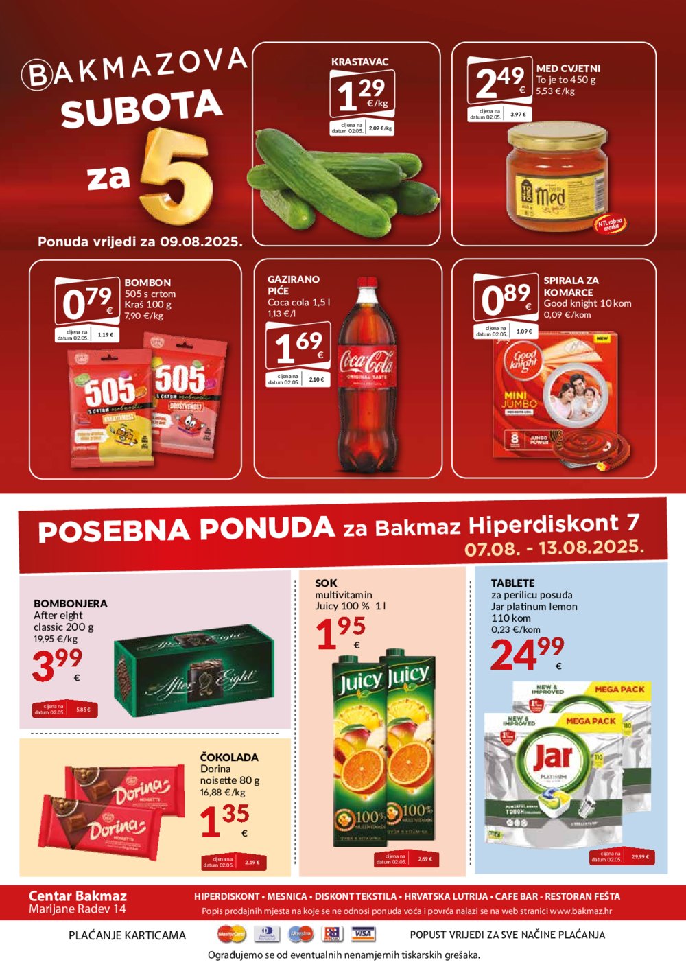 Bakmaz katalog Akcija 07.08.-13.08.2025.