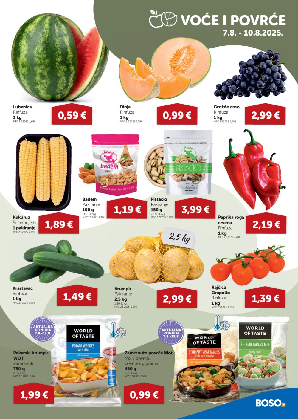 Boso katalog Akcija 07.08.-13.08.2025.