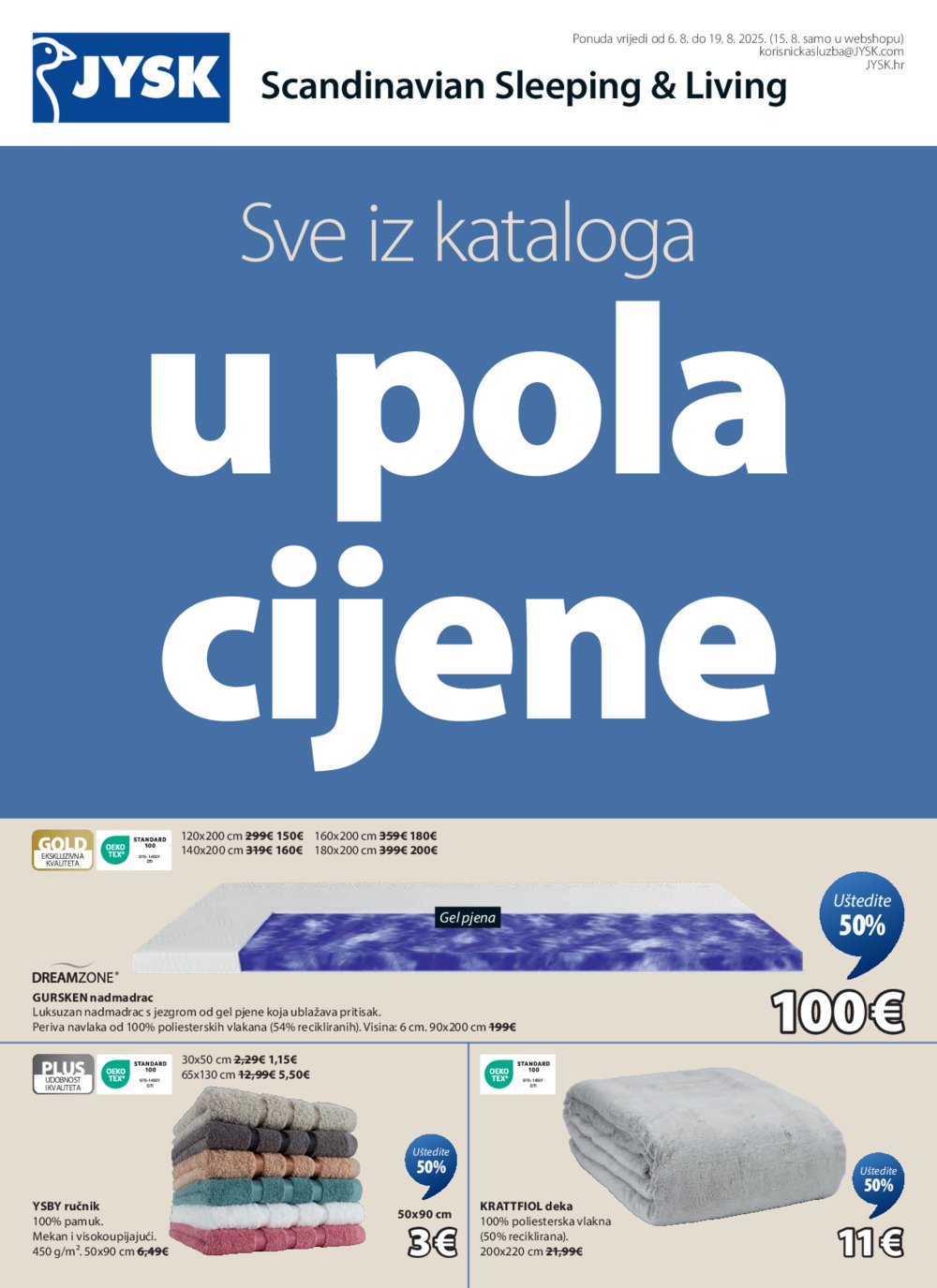Jysk katalog Akcija 06.08.2025.-19.08.2025.