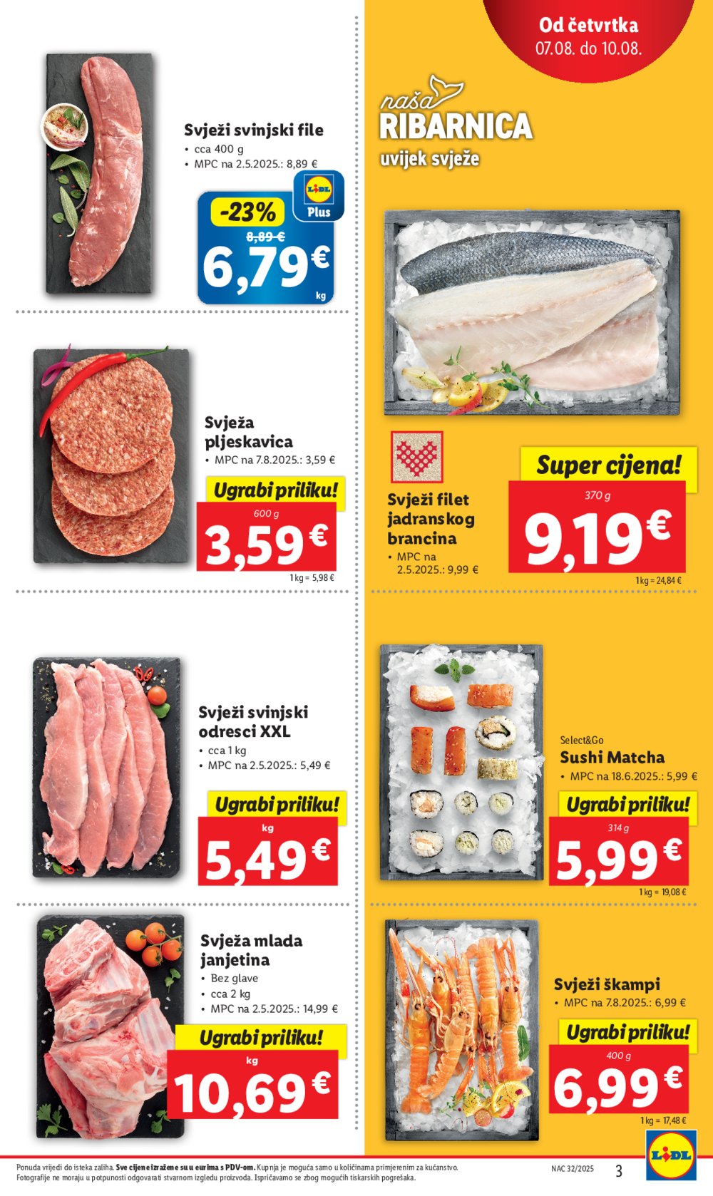 Lidl katalog Super ponuda od četvrtka 07.08.-10.08.2025.