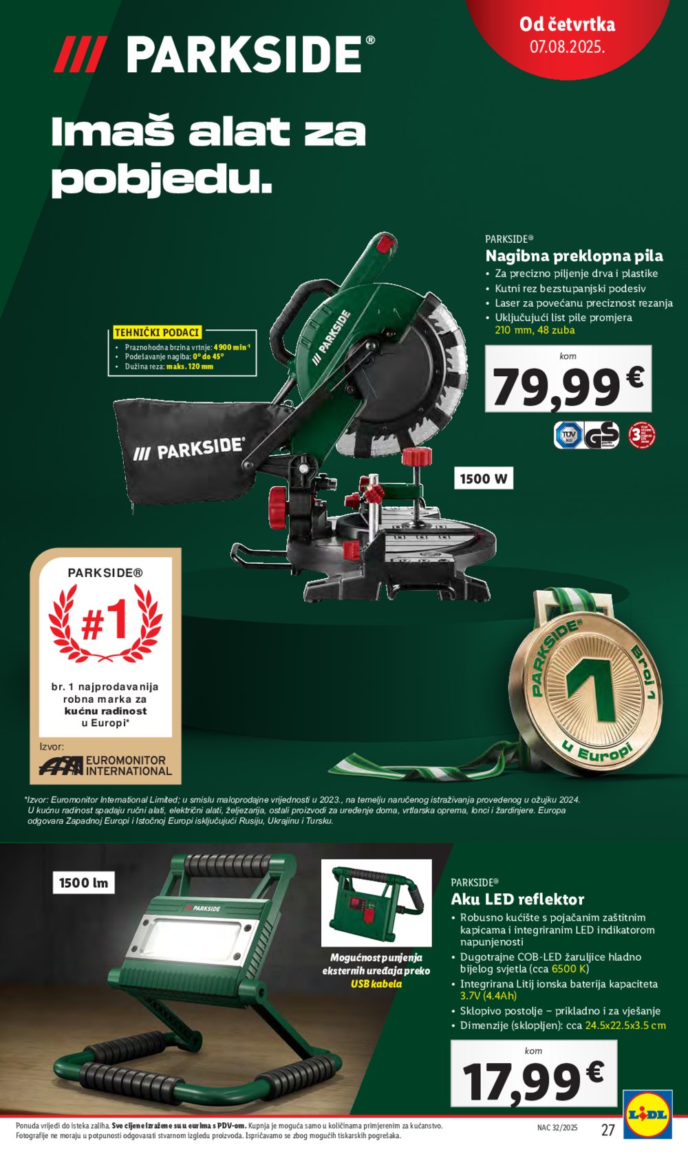 Lidl katalog Super ponuda od četvrtka 07.08.-10.08.2025.