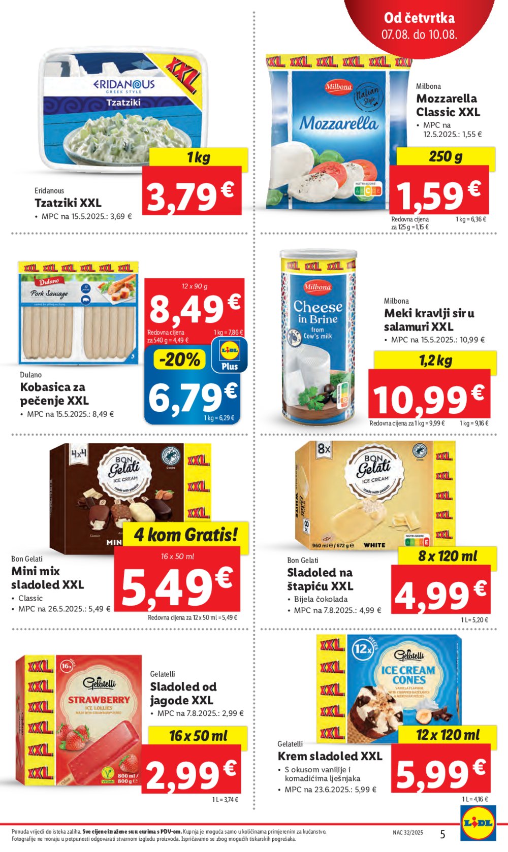 Lidl katalog Super ponuda od četvrtka 07.08.-10.08.2025.
