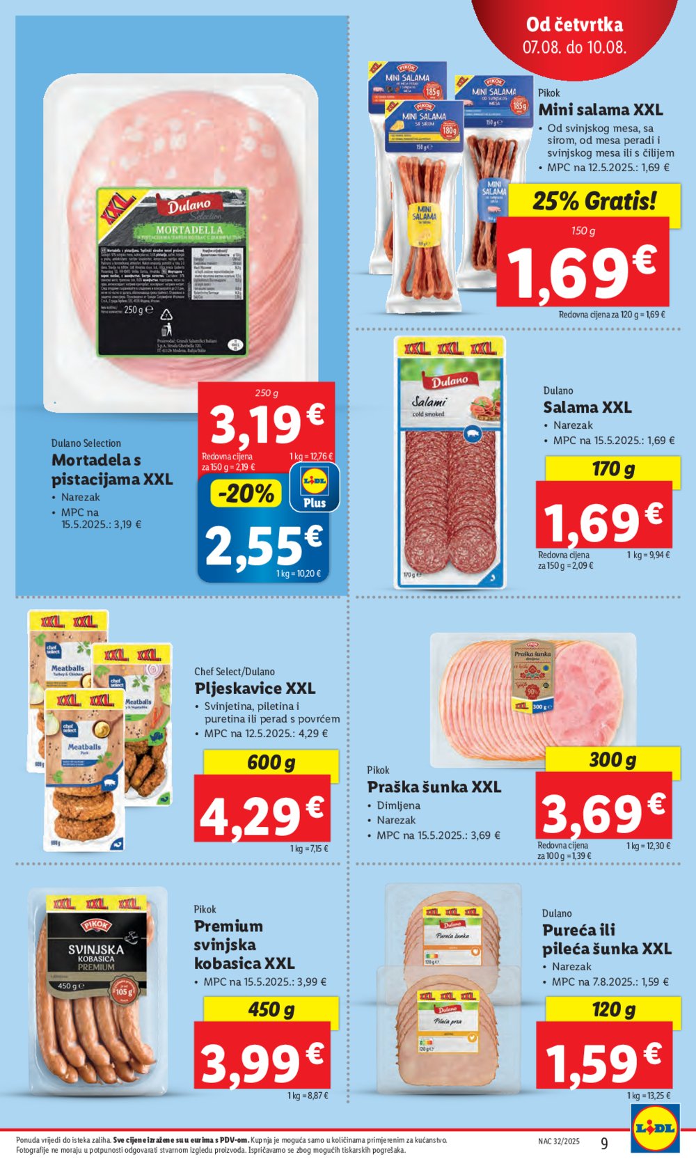 Lidl katalog Super ponuda od četvrtka 07.08.-10.08.2025.