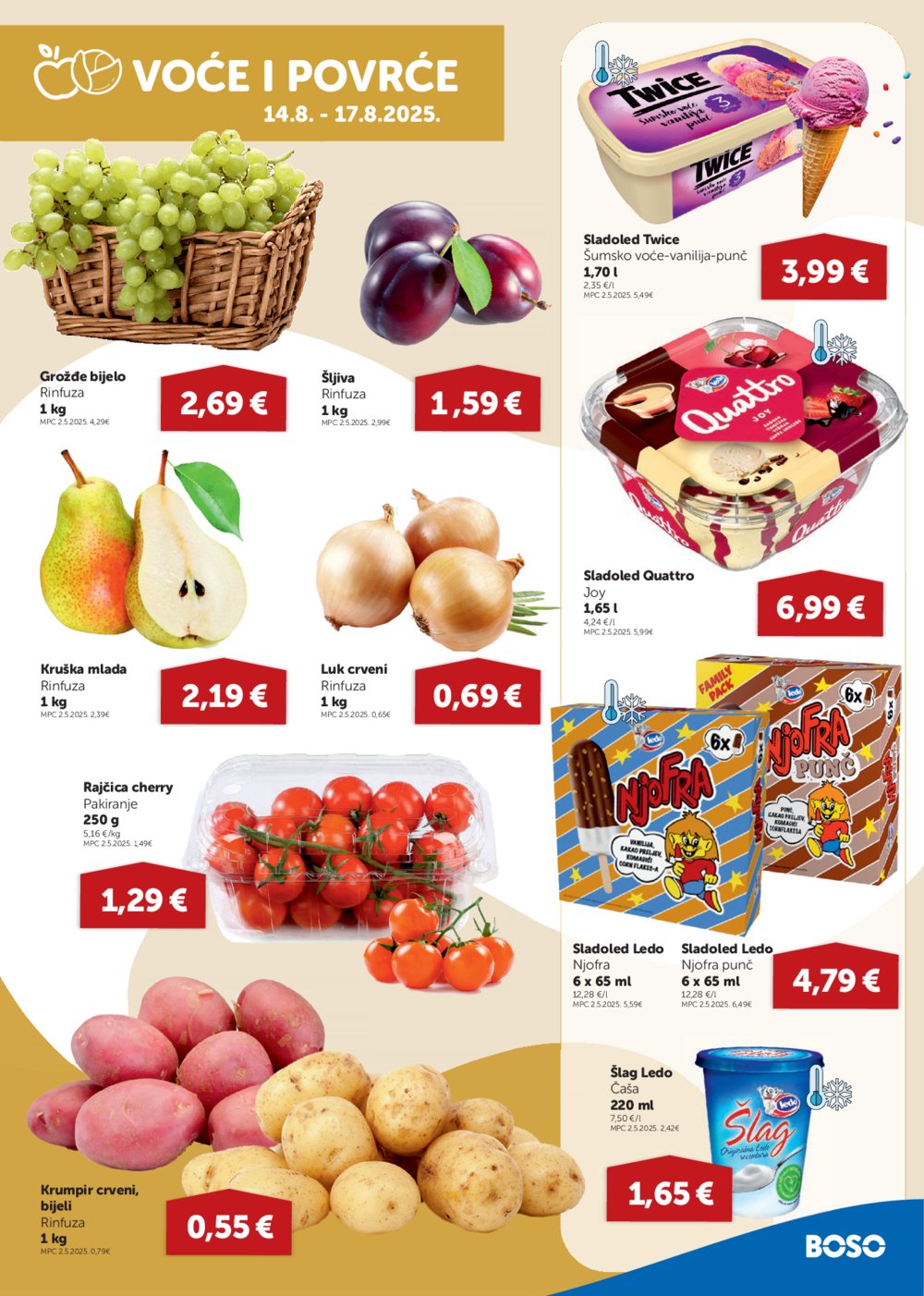 Boso katalog Akcija 14. 08. - 27. 08. 2025.