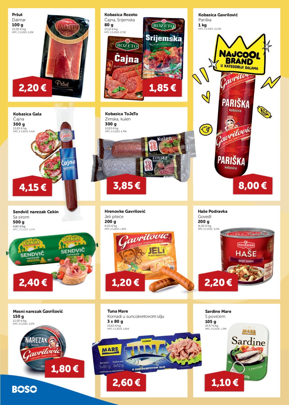 Boso katalog Akcija 14. 08. - 27. 08. 2025.