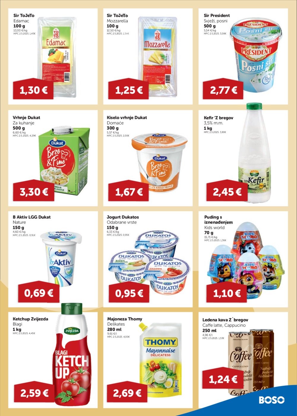 Boso katalog Akcija 14. 08. - 27. 08. 2025.