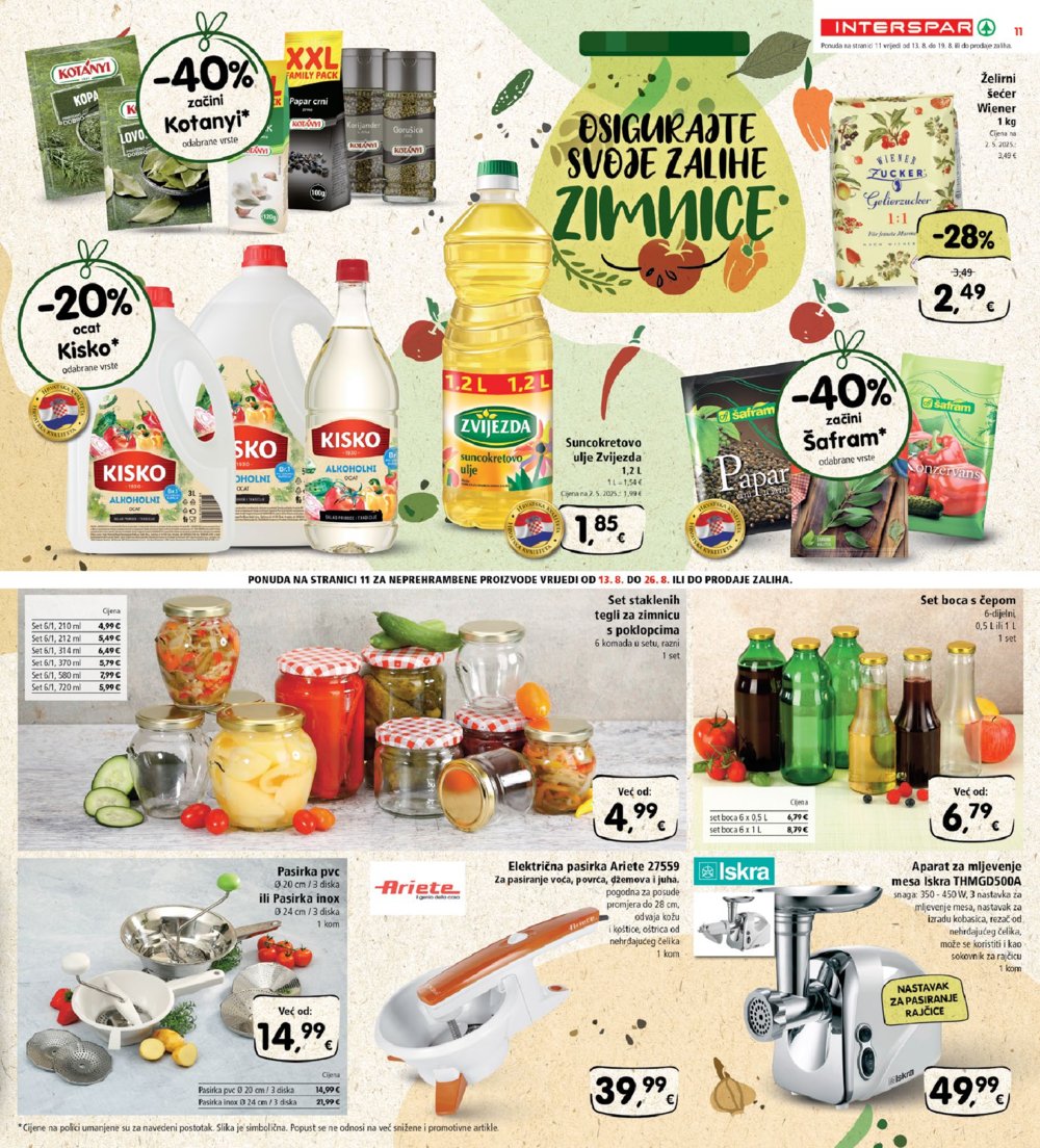 INTERSPAR katalog Akcija 13. 08. - 19. 08. 2025.