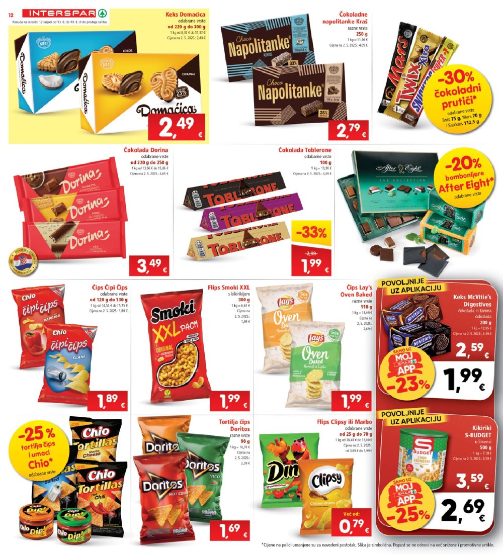 INTERSPAR katalog Akcija 13. 08. - 19. 08. 2025.