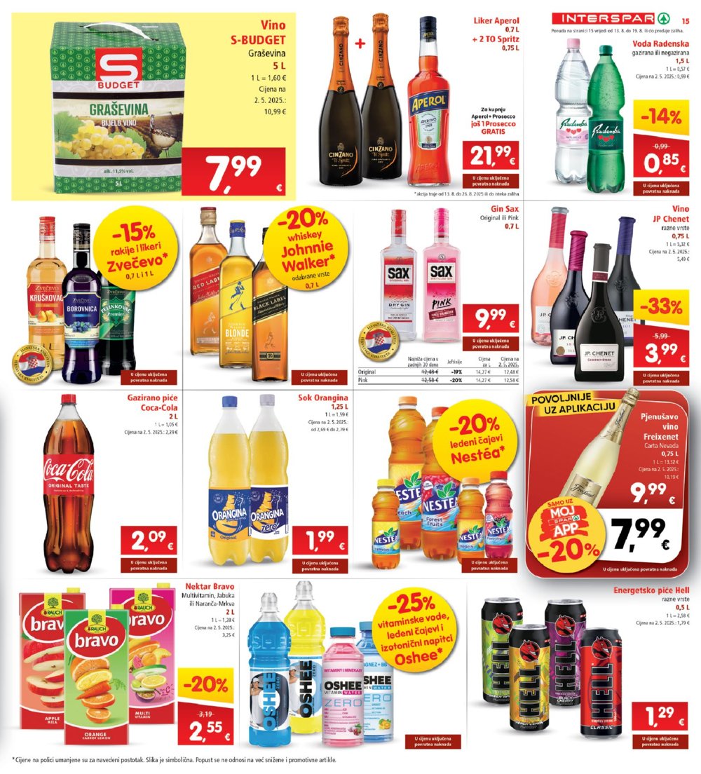 INTERSPAR katalog Akcija 13. 08. - 19. 08. 2025.
