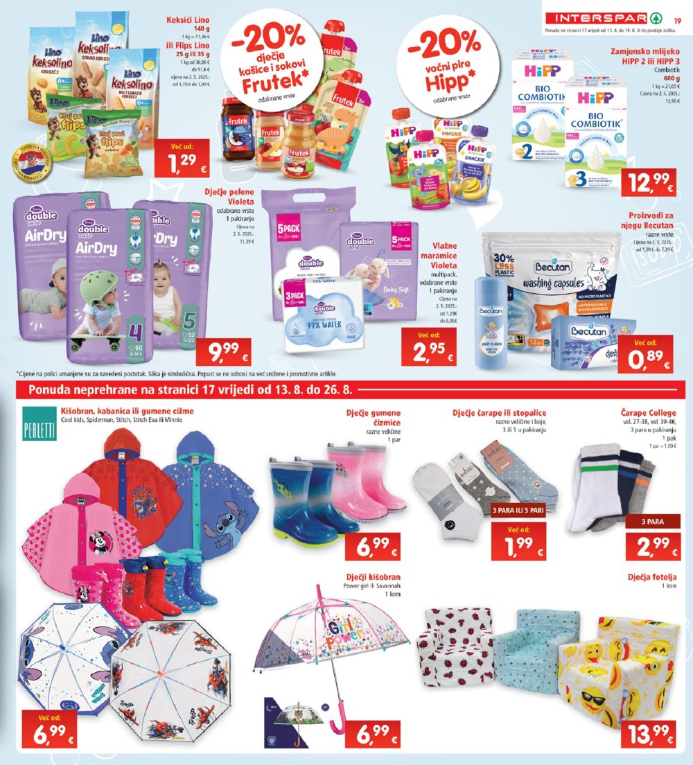 INTERSPAR katalog Akcija 13. 08. - 19. 08. 2025.
