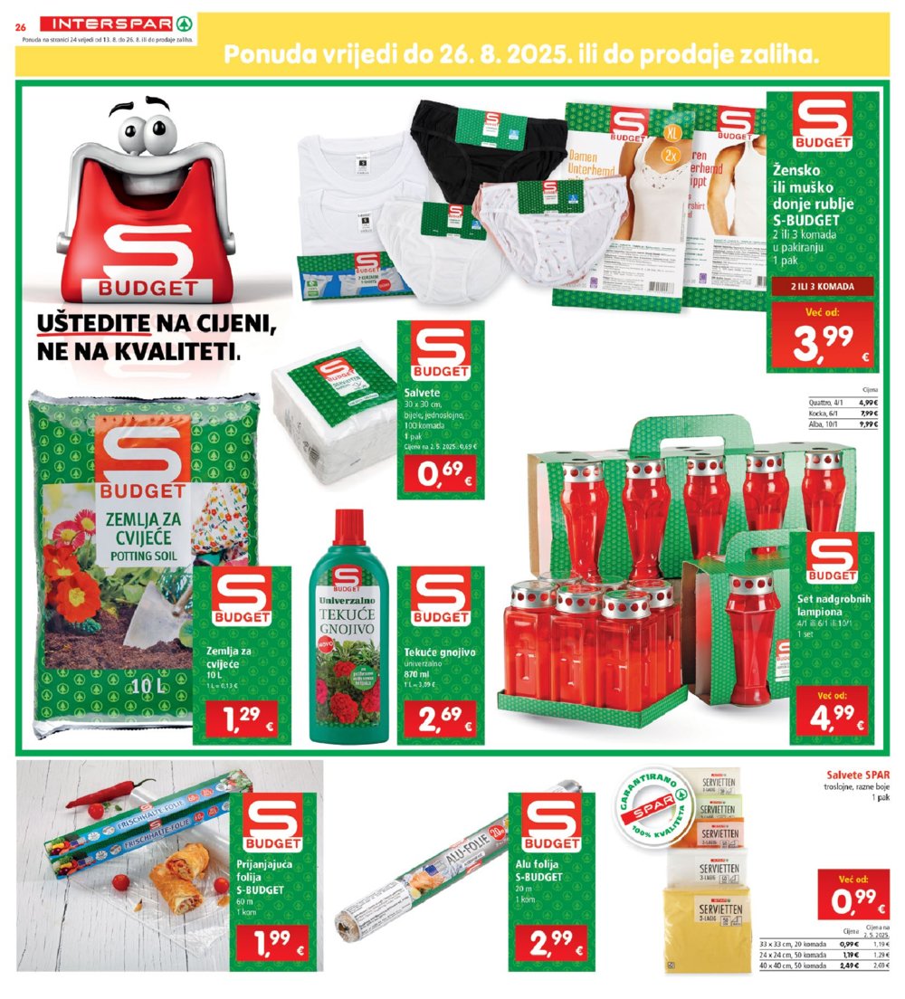 INTERSPAR katalog Akcija 13. 08. - 19. 08. 2025.