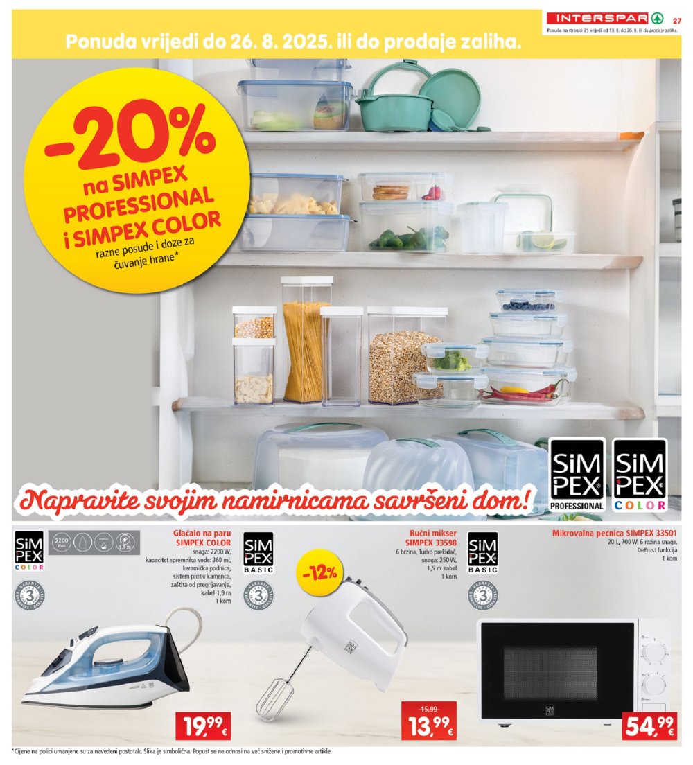 INTERSPAR katalog Akcija 13. 08. - 19. 08. 2025.