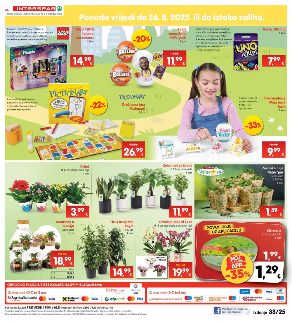 INTERSPAR katalog Akcija 13. 08. - 19. 08. 2025.