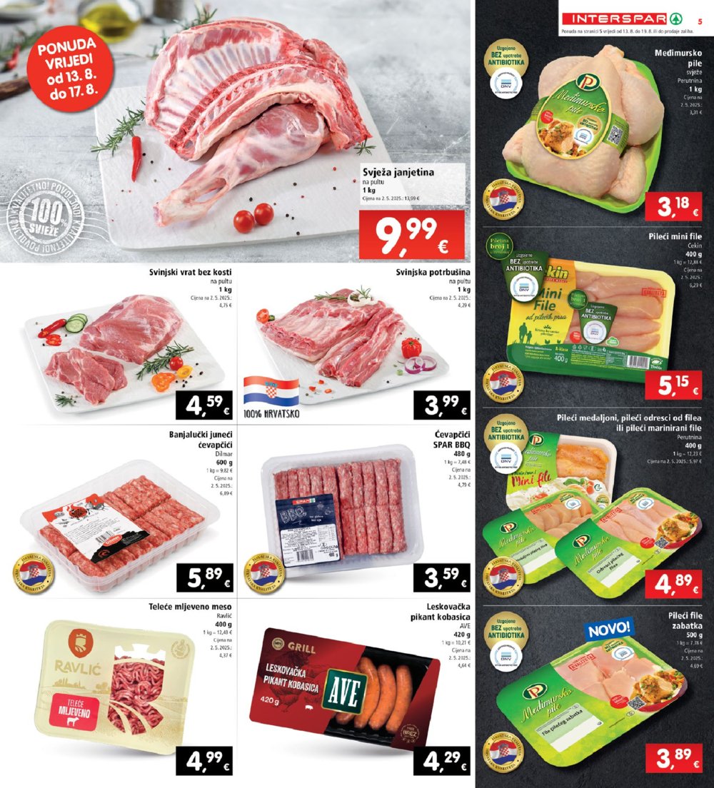 INTERSPAR katalog Akcija 13. 08. - 19. 08. 2025.