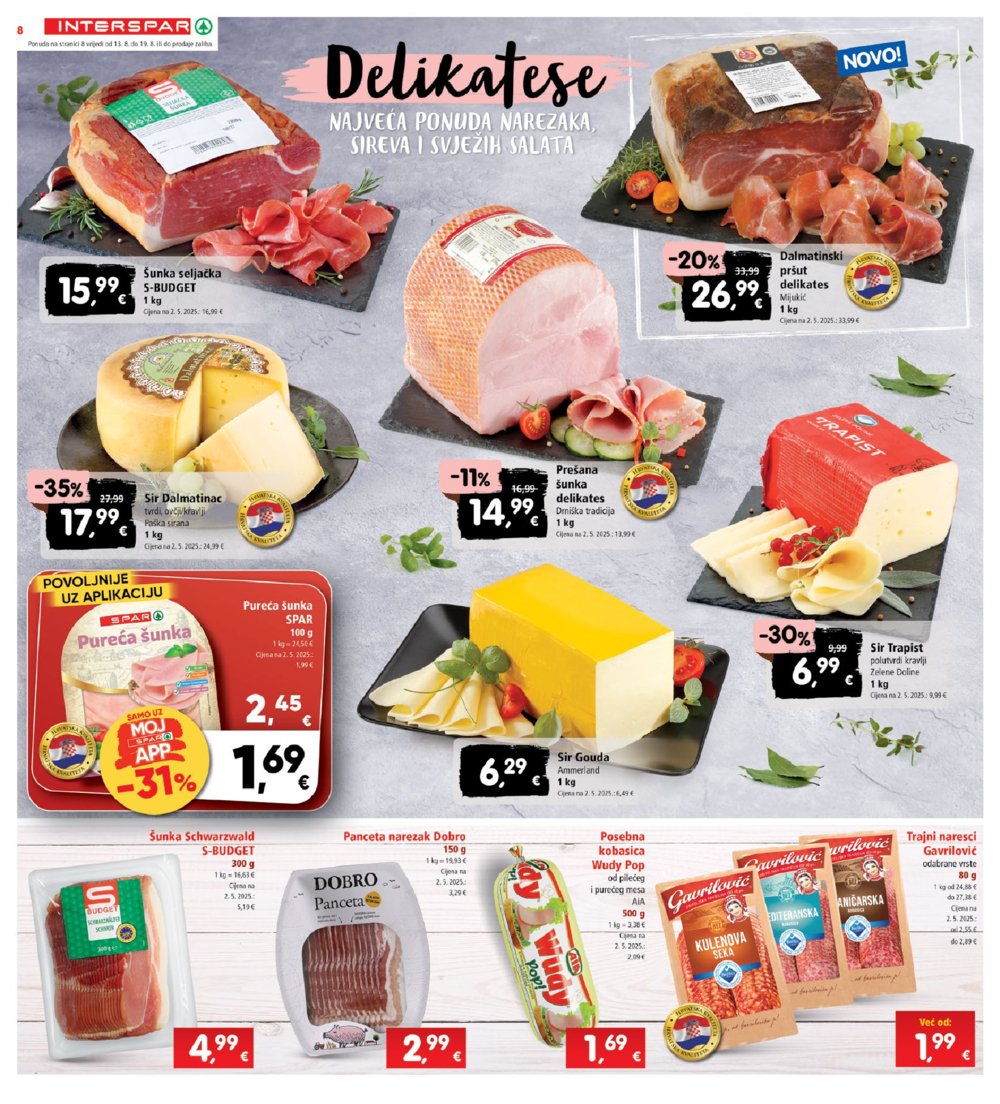 INTERSPAR katalog Akcija 13. 08. - 19. 08. 2025.