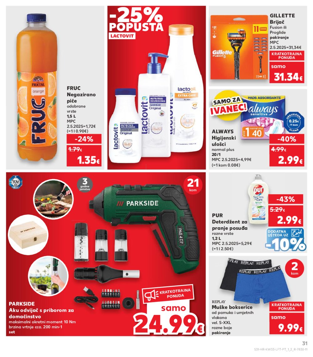 Kaufland katalog Akcija 13. 08. - 19. 08. 2025. Ivanec 