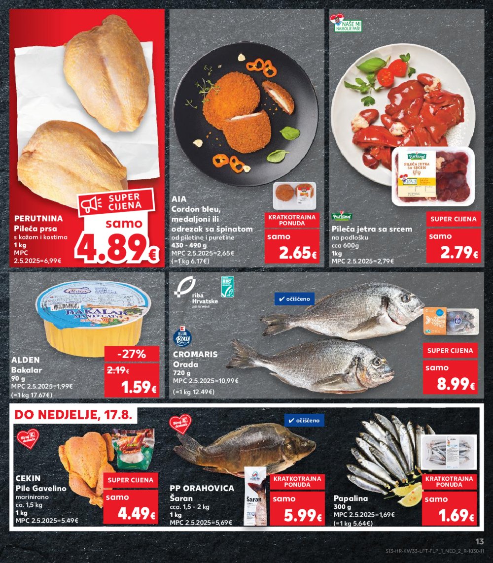 Kaufland katalog Akcija 13. 08. - 19. 08. 2025. Odabrane poslovnice