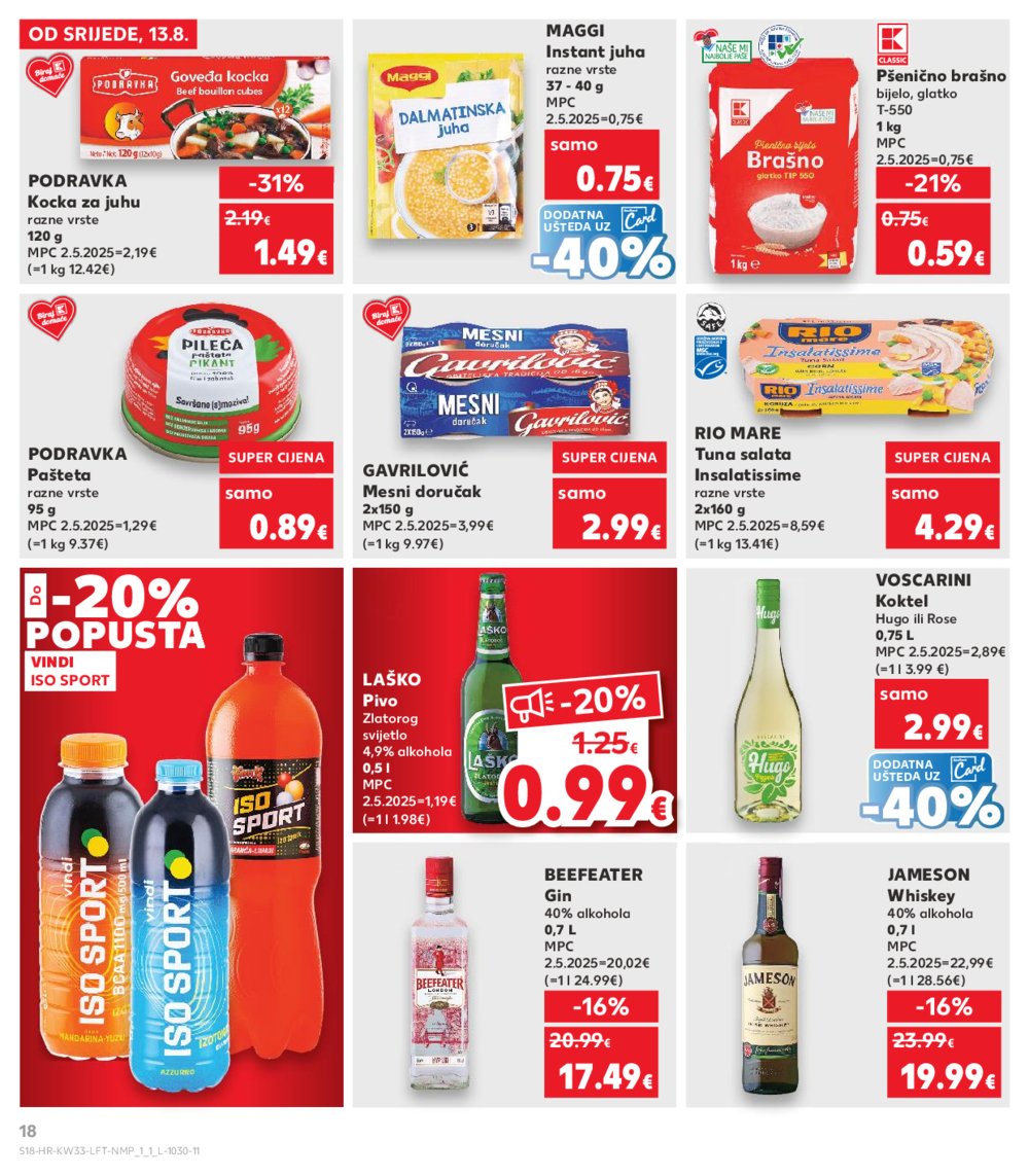 Kaufland katalog Akcija 13. 08. - 19. 08. 2025. Odabrane poslovnice