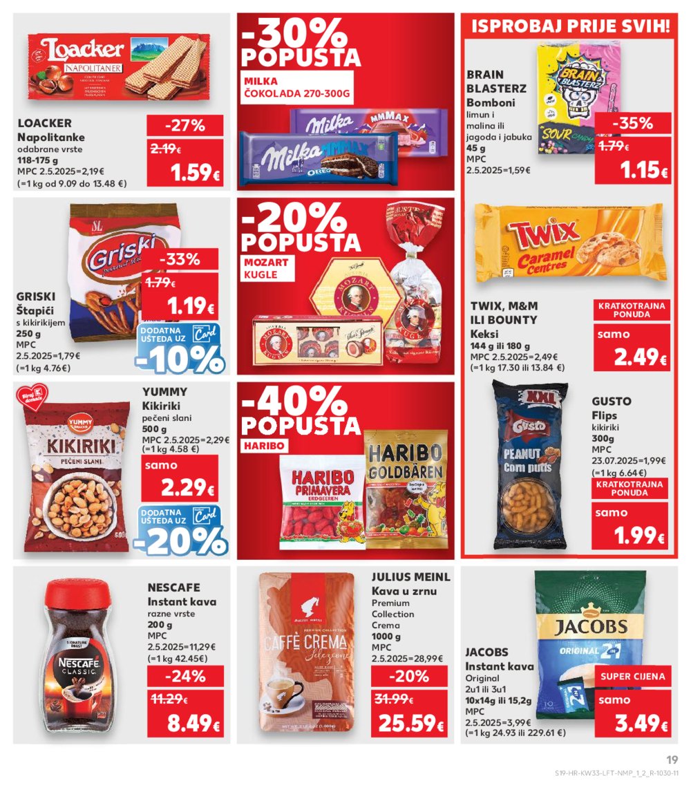 Kaufland katalog Akcija 13. 08. - 19. 08. 2025. Odabrane poslovnice