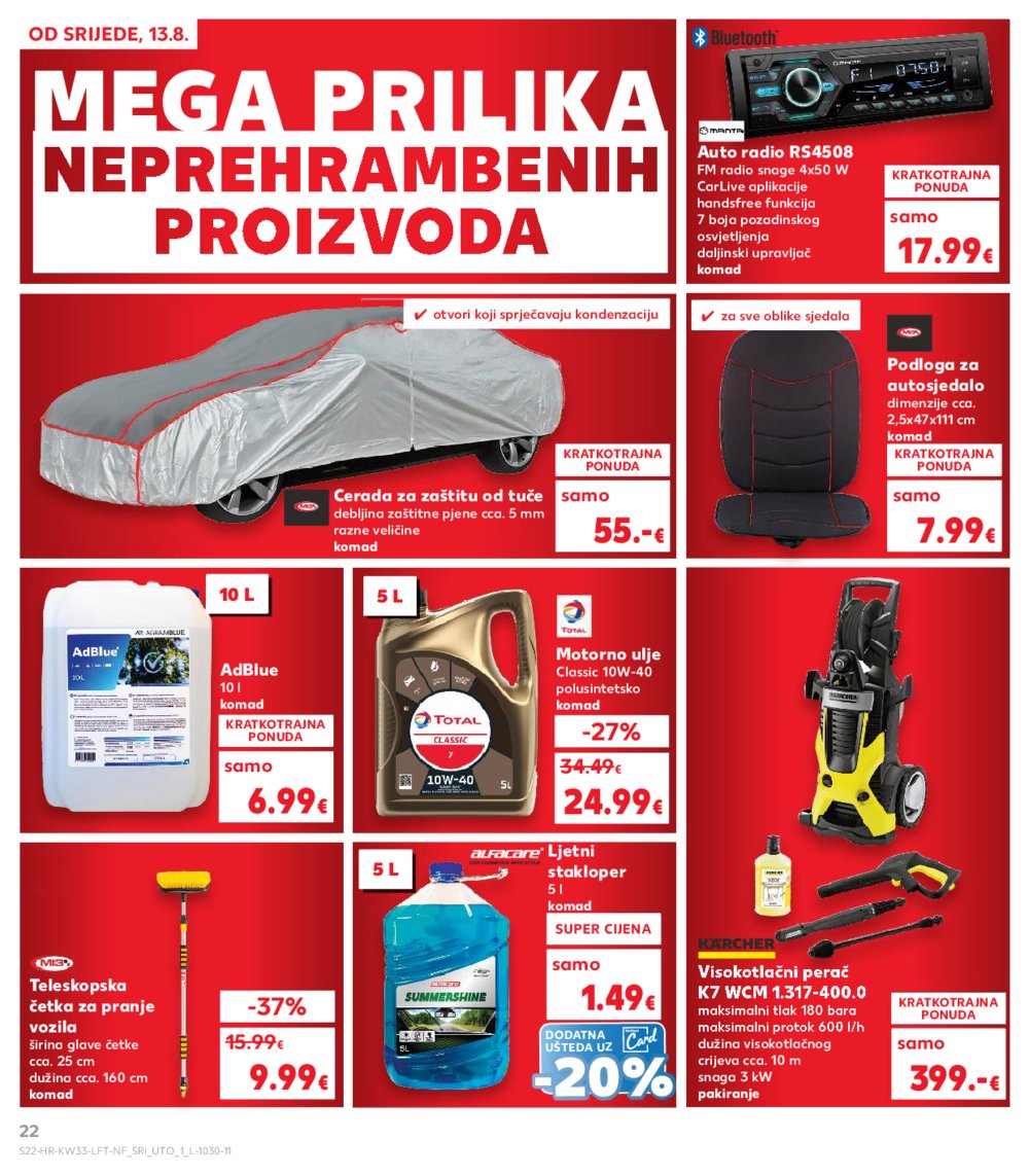 Kaufland katalog Akcija 13. 08. - 19. 08. 2025. Odabrane poslovnice