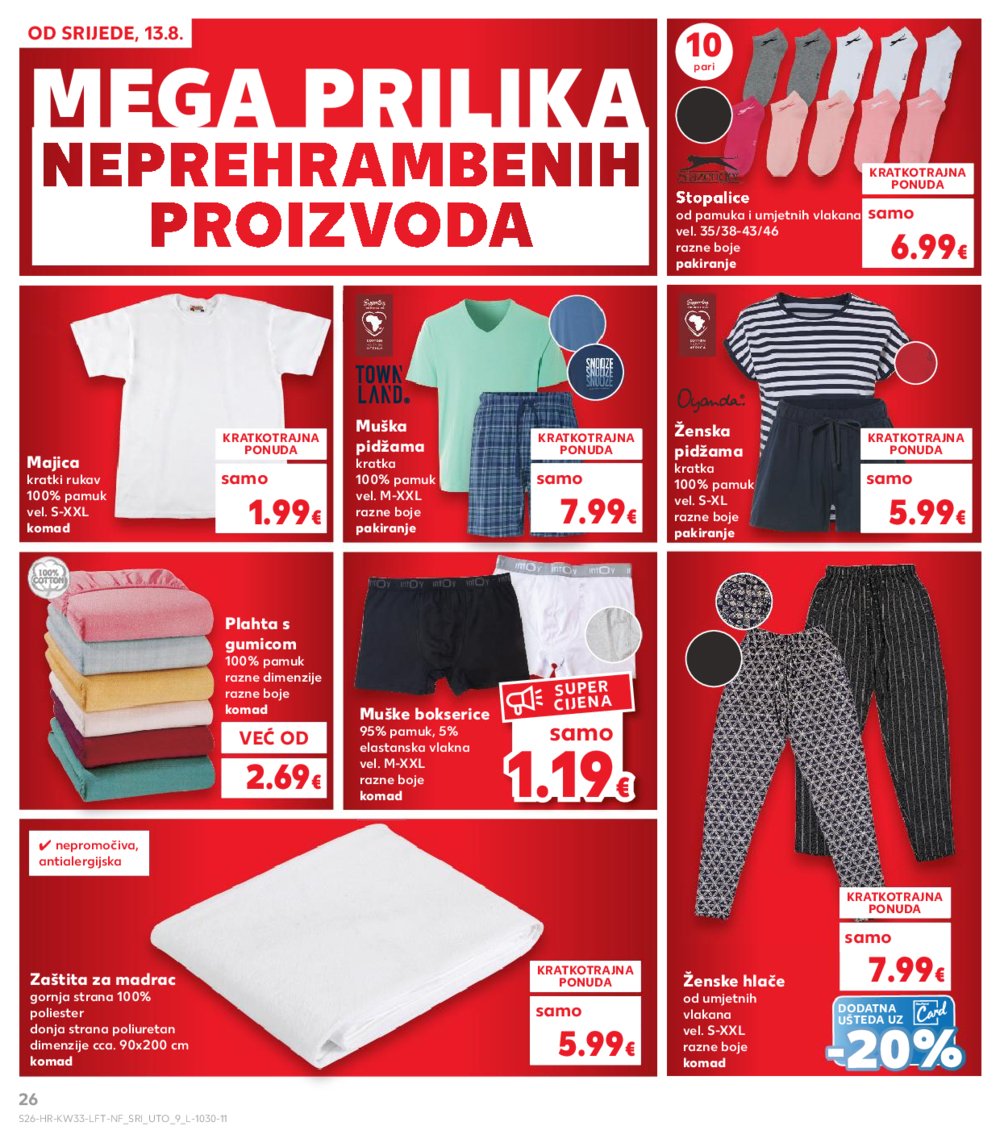Kaufland katalog Akcija 13. 08. - 19. 08. 2025. Odabrane poslovnice
