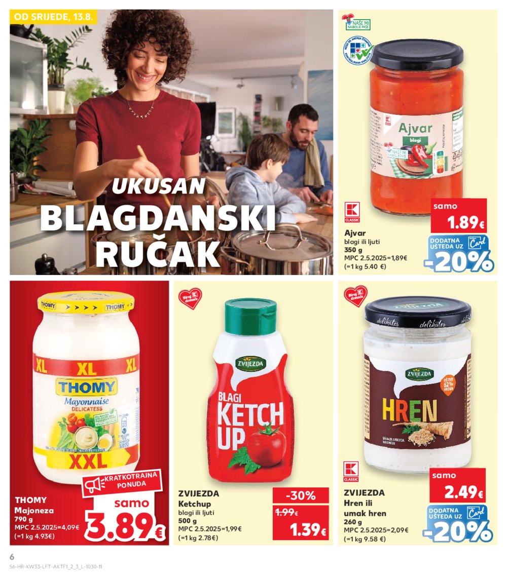 Kaufland katalog Akcija 13. 08. - 19. 08. 2025. Odabrane poslovnice