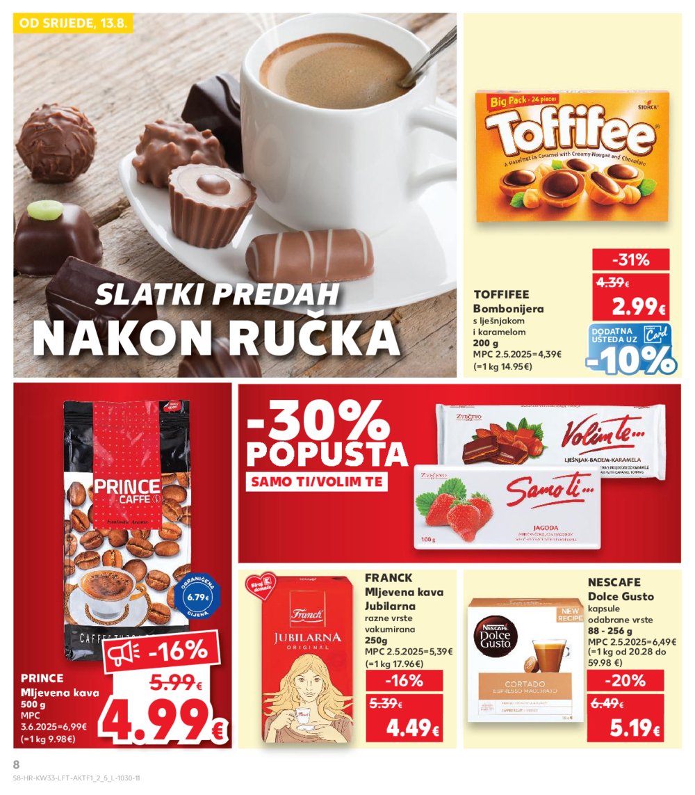 Kaufland katalog Akcija 13. 08. - 19. 08. 2025. Odabrane poslovnice