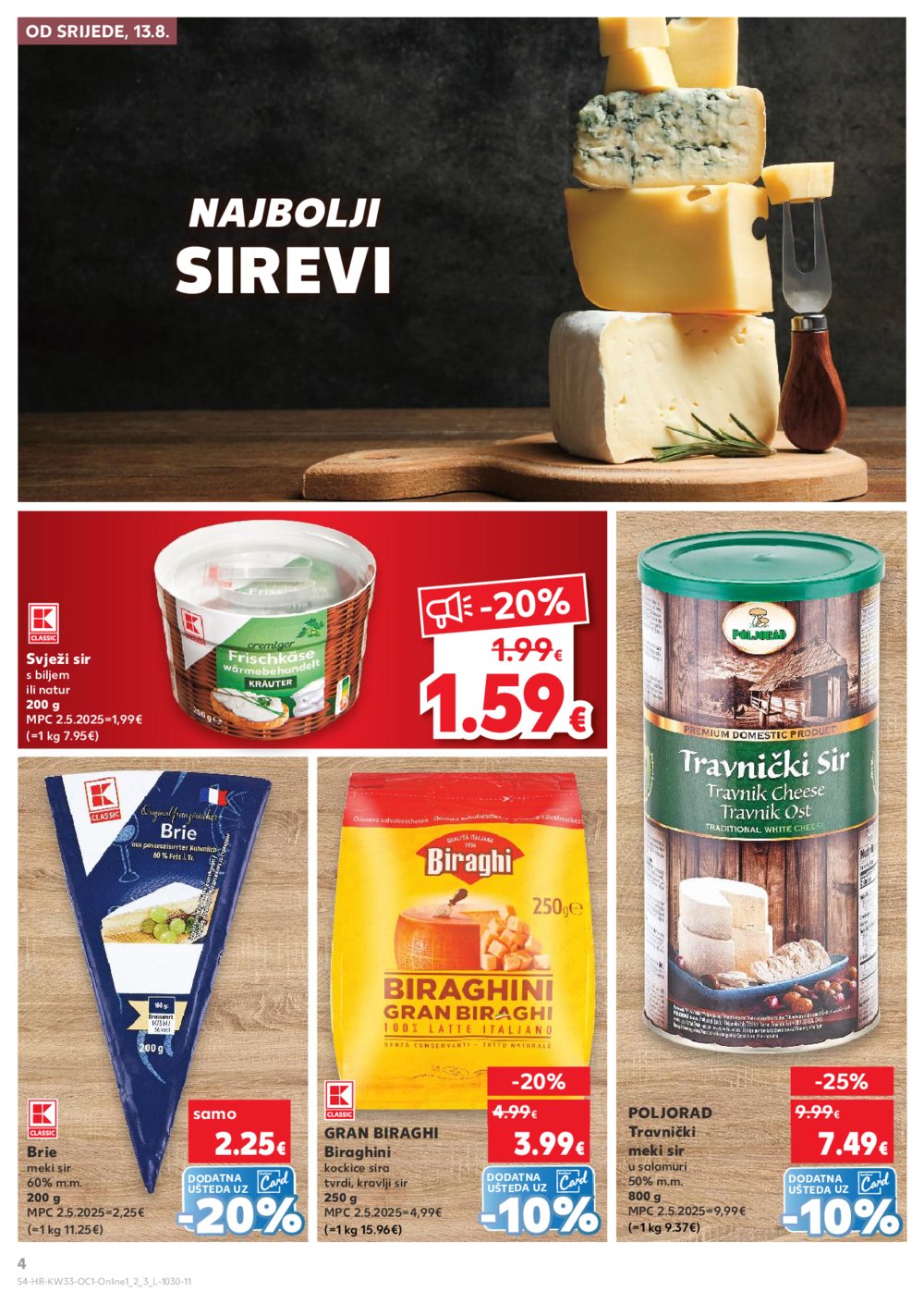 Kaufland katalog Kaufland marke 13.08.-19.08.2025. Odabrane poslovnice