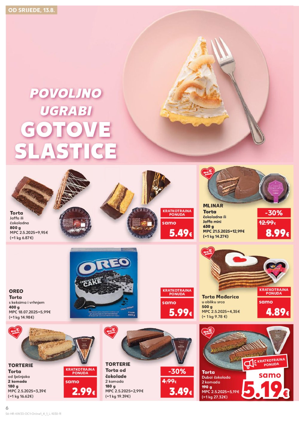 Kaufland katalog Kaufland marke 13.08.-19.08.2025. Odabrane poslovnice