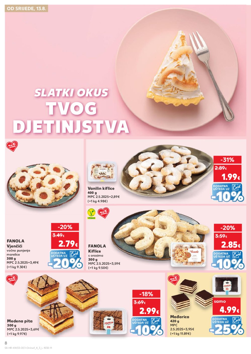 Kaufland katalog Kaufland marke 13.08.-19.08.2025. Odabrane poslovnice