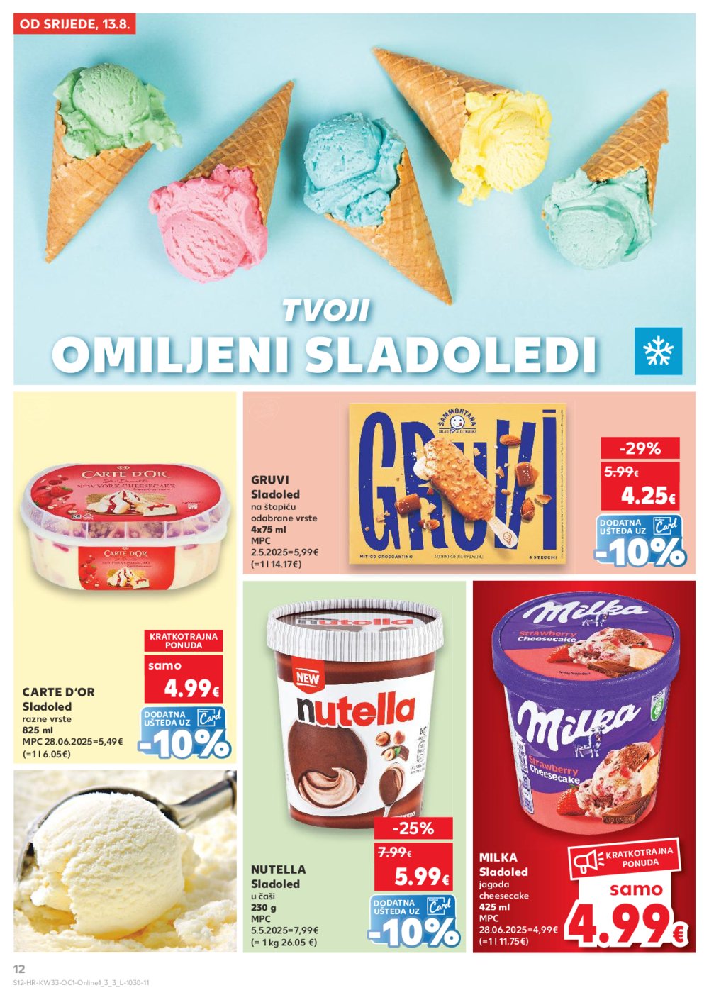 Kaufland katalog Kaufland marke 13.08.-19.08.2025. Odabrane poslovnice