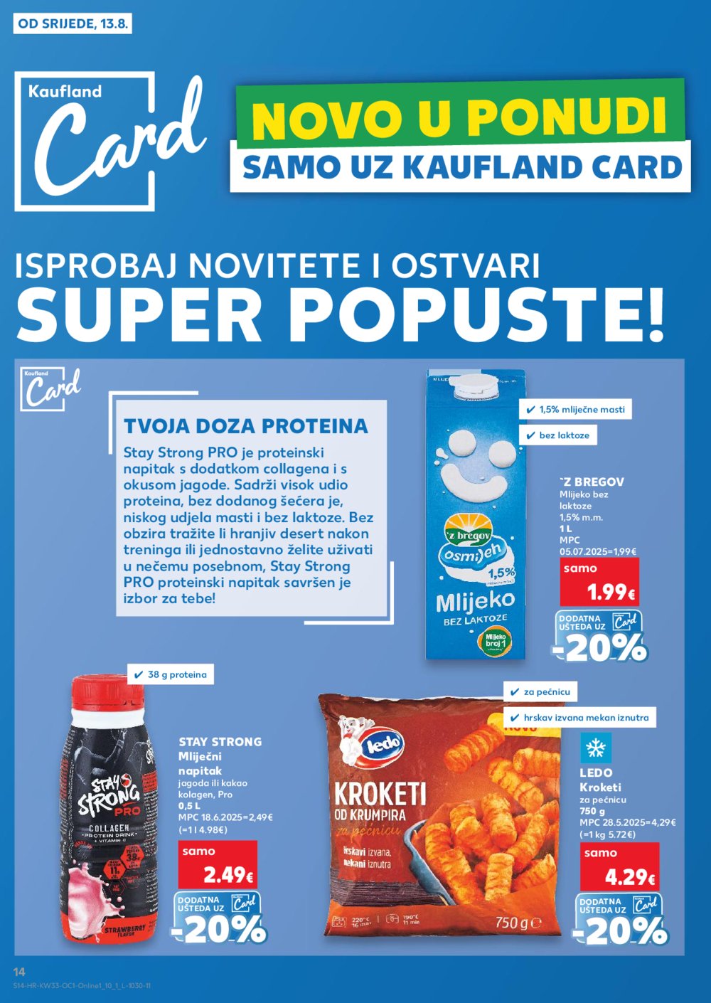 Kaufland katalog Kaufland marke 13.08.-19.08.2025. Odabrane poslovnice